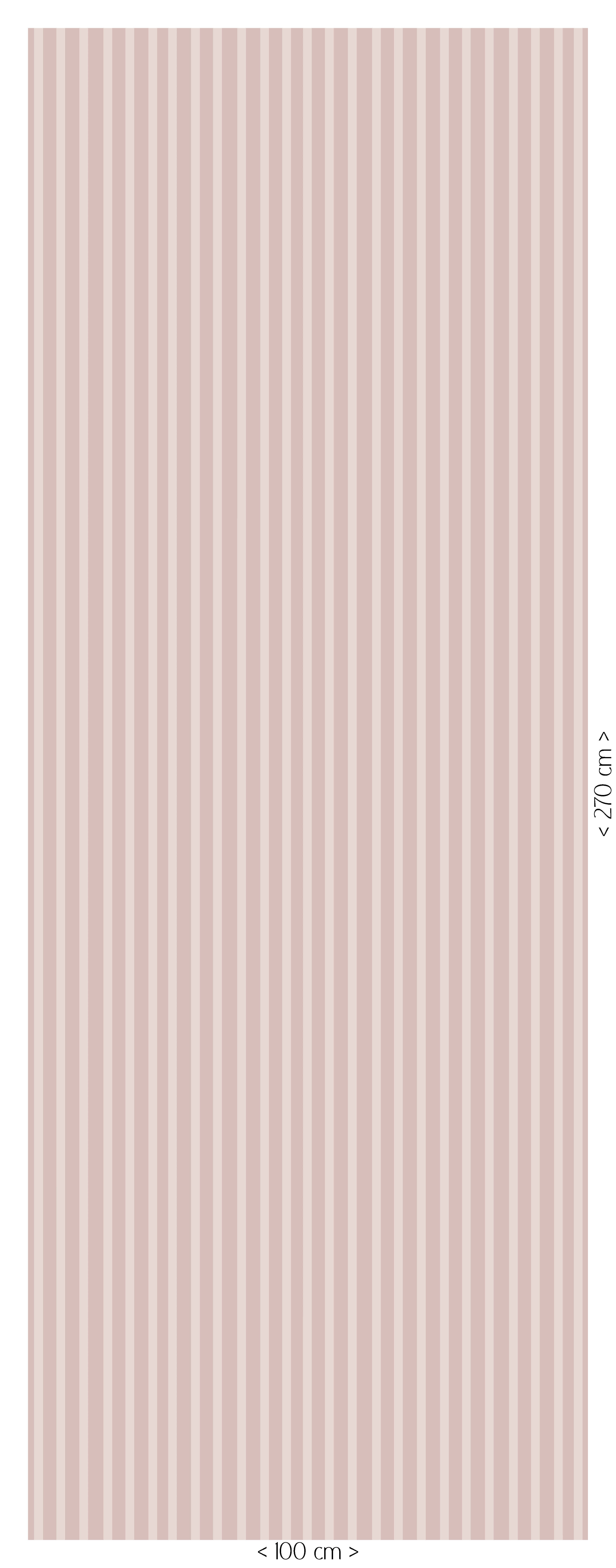 Behang Stripes - old rose