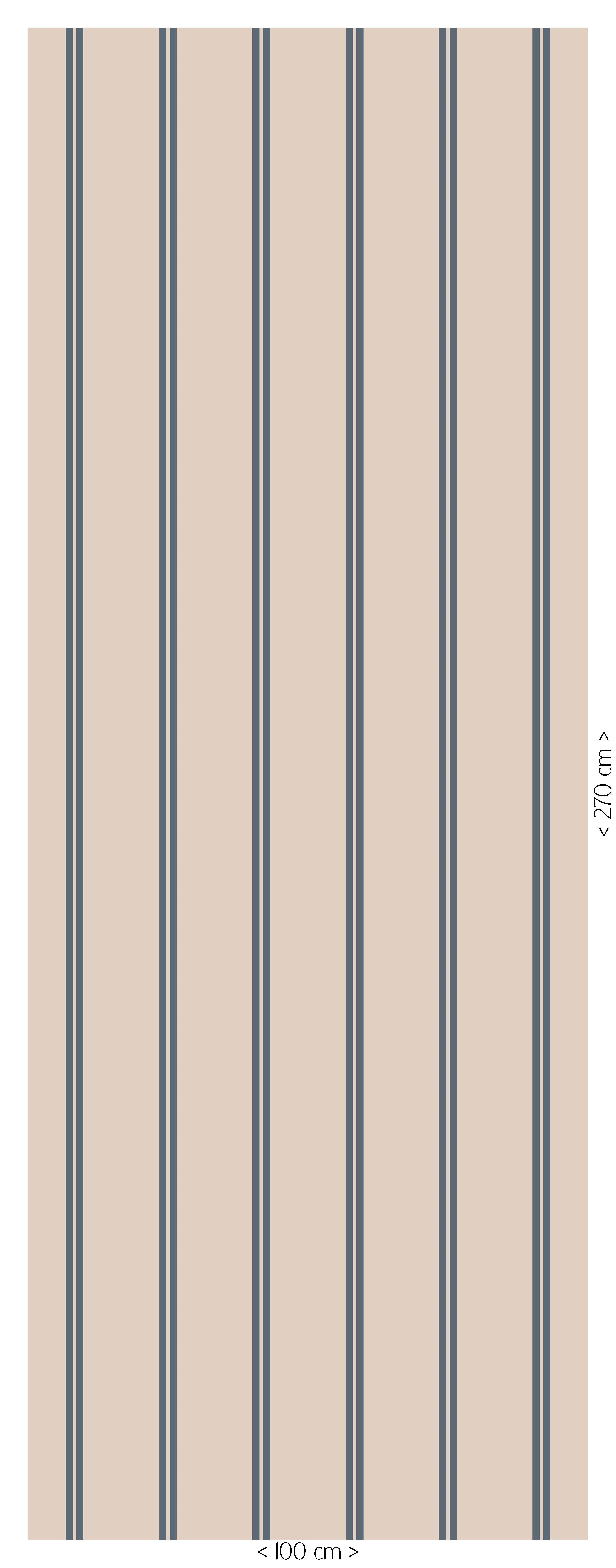 Behang Twisty Twins - royal blue