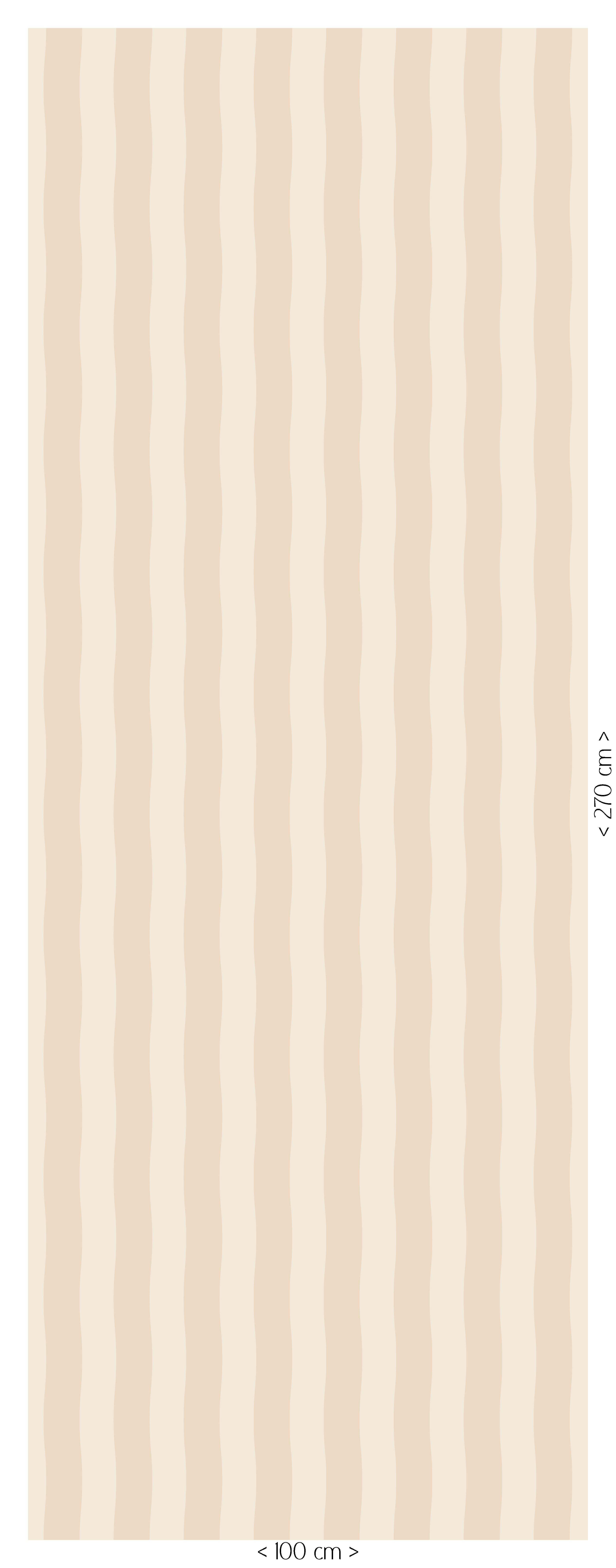 Behang Wavy Stripes - latte