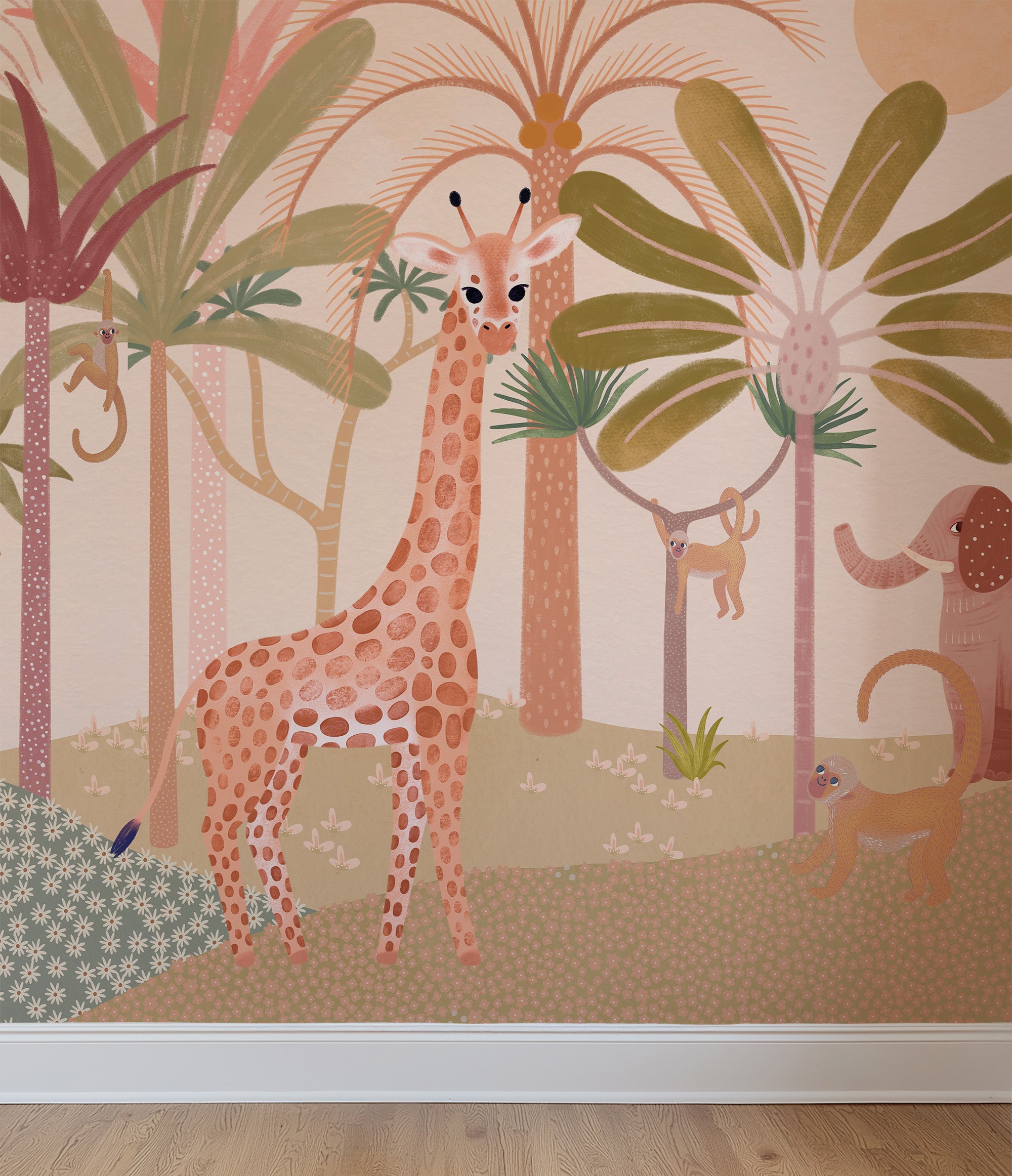 Collage behang Africa - blossom