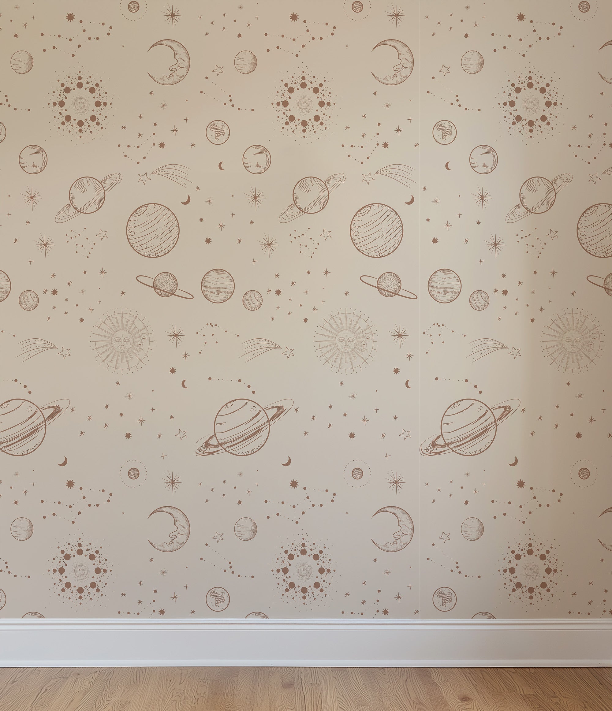 Wallpaper In Space - beige