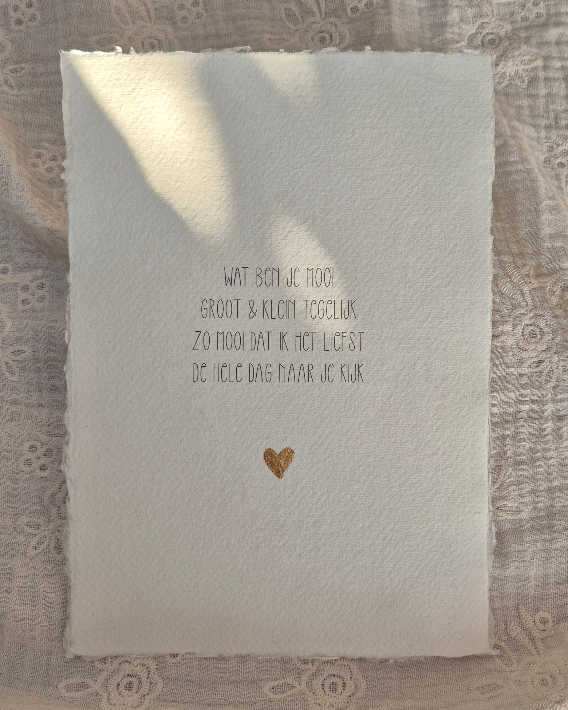 Gedichtje - Wat ben je mooi