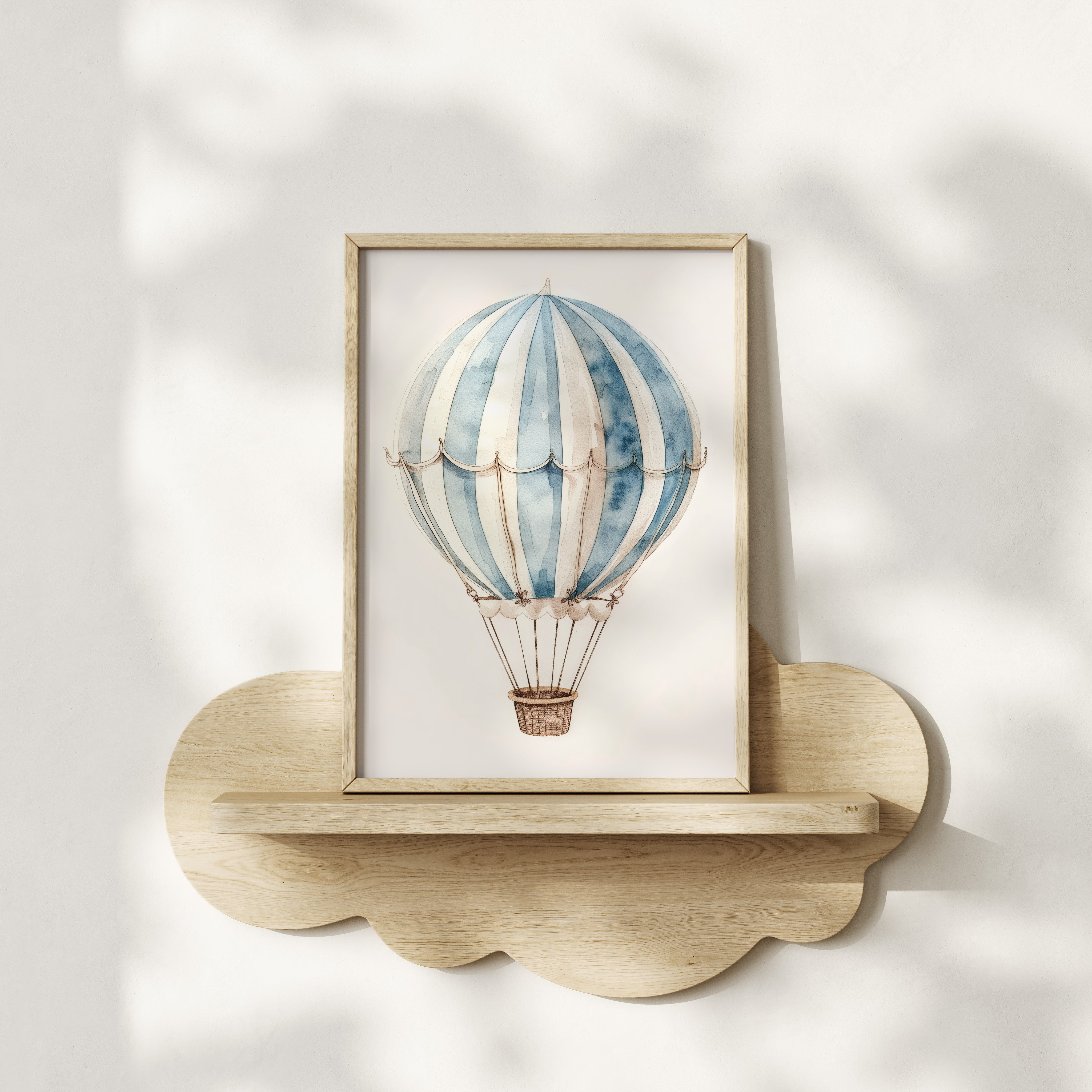 Kinderkamer print - Vintage Luchtballon