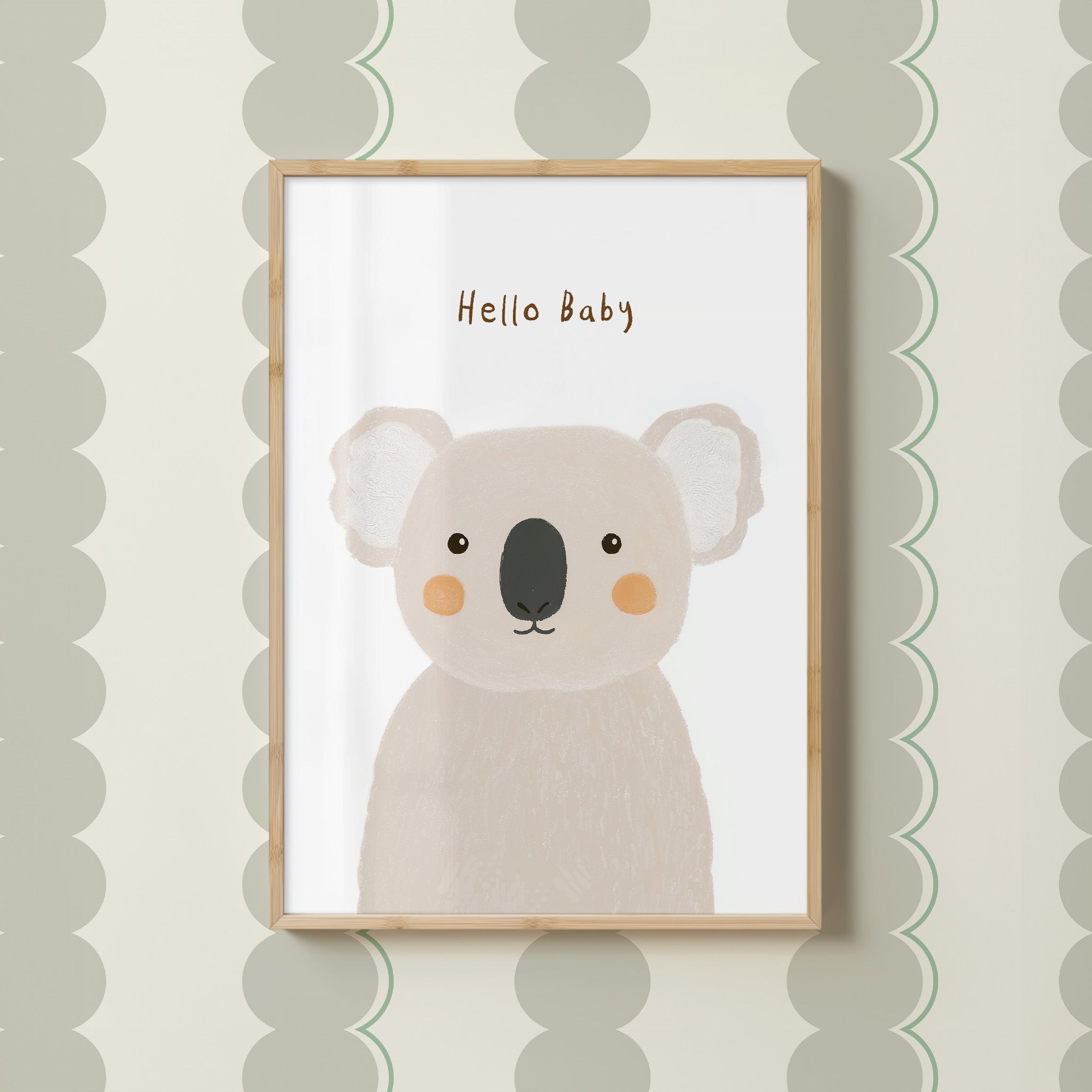 Kinderkamer print - Hello baby koala