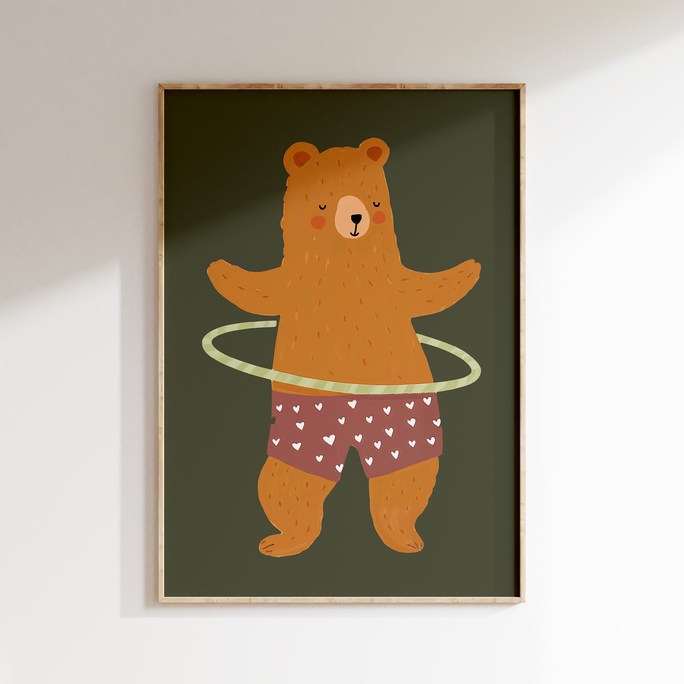 Kinderkamer print - Hula hoop beer