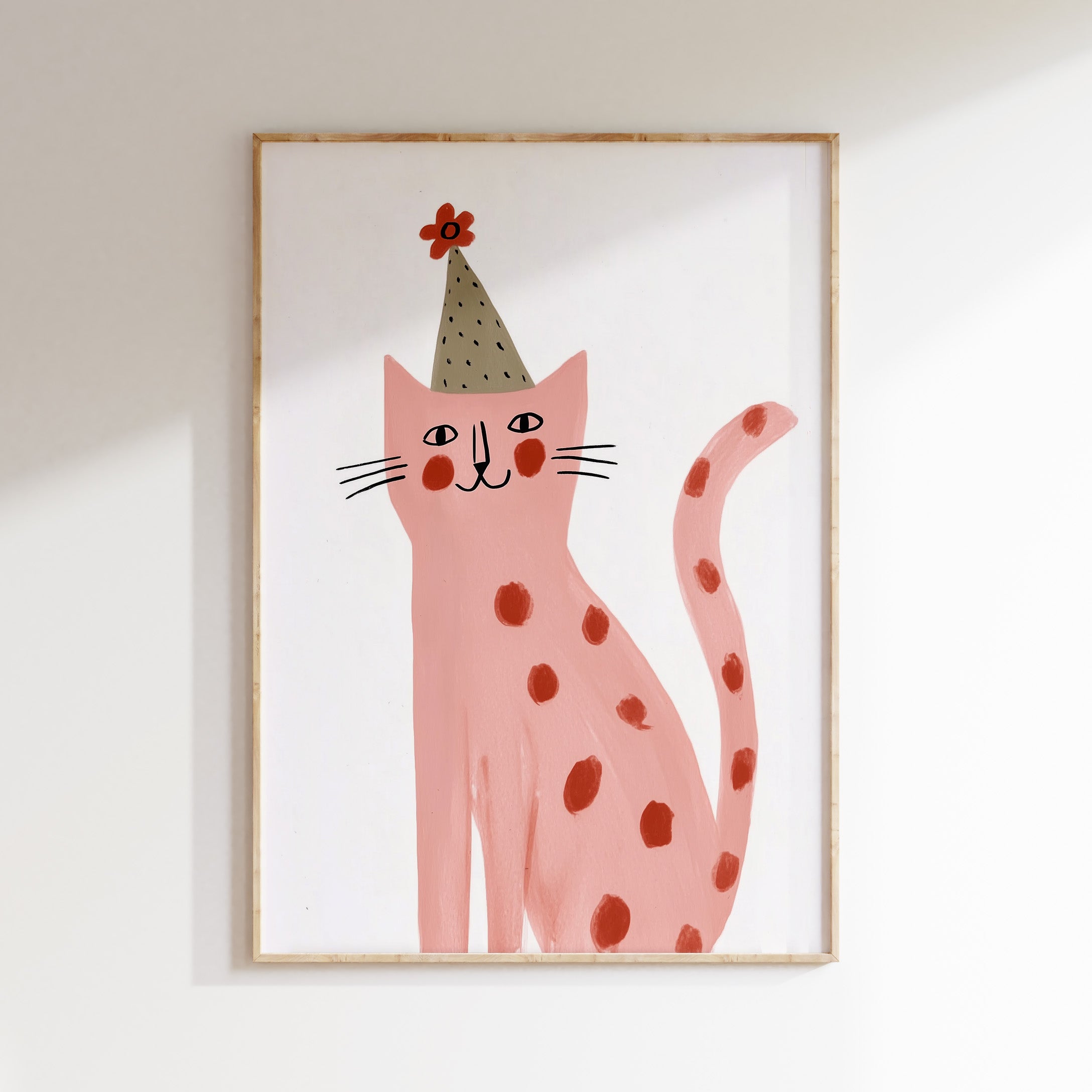 Children's room print - Party cat