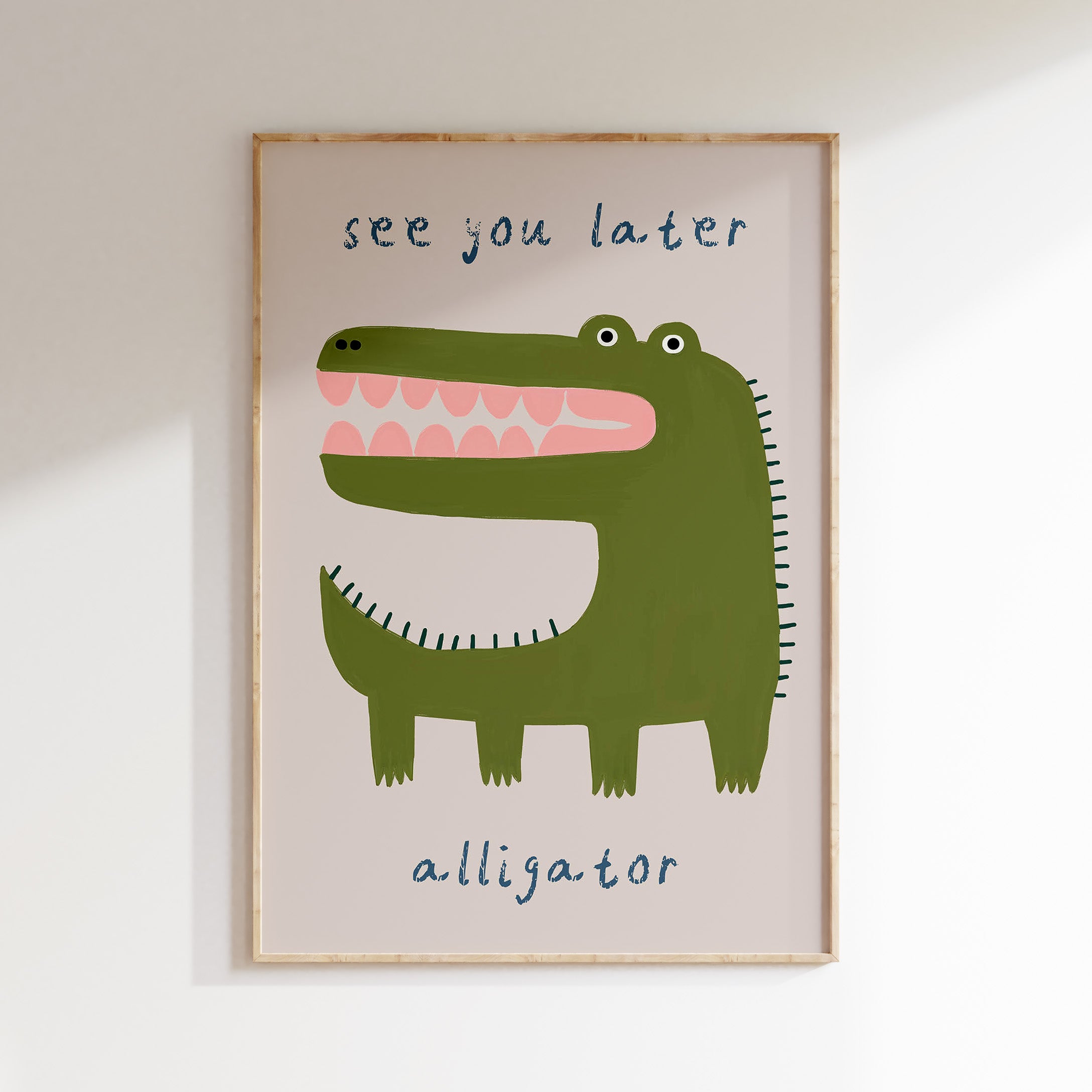 Kinderkamer print - See you later alligator