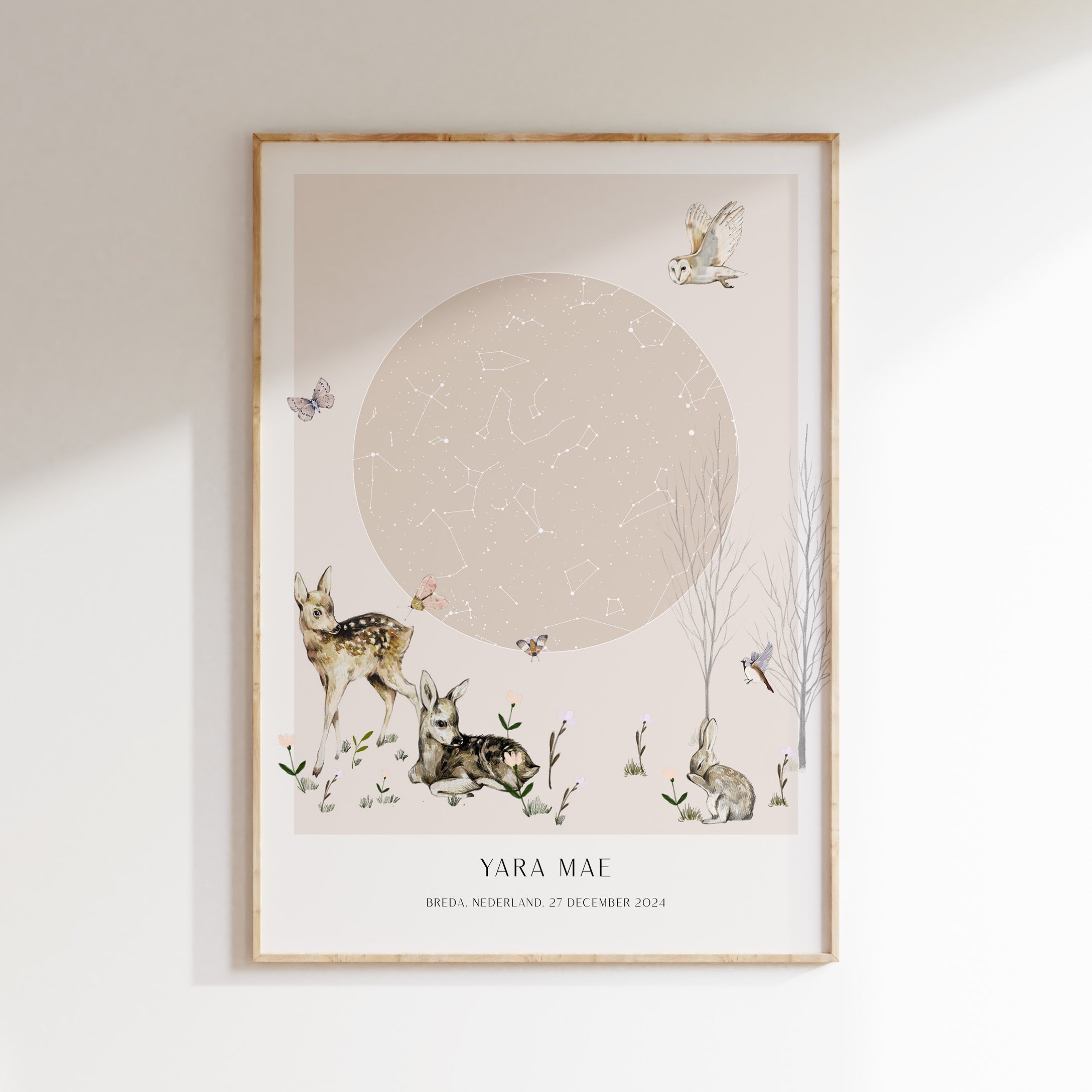 Sterrenhemel poster - Bosdieren