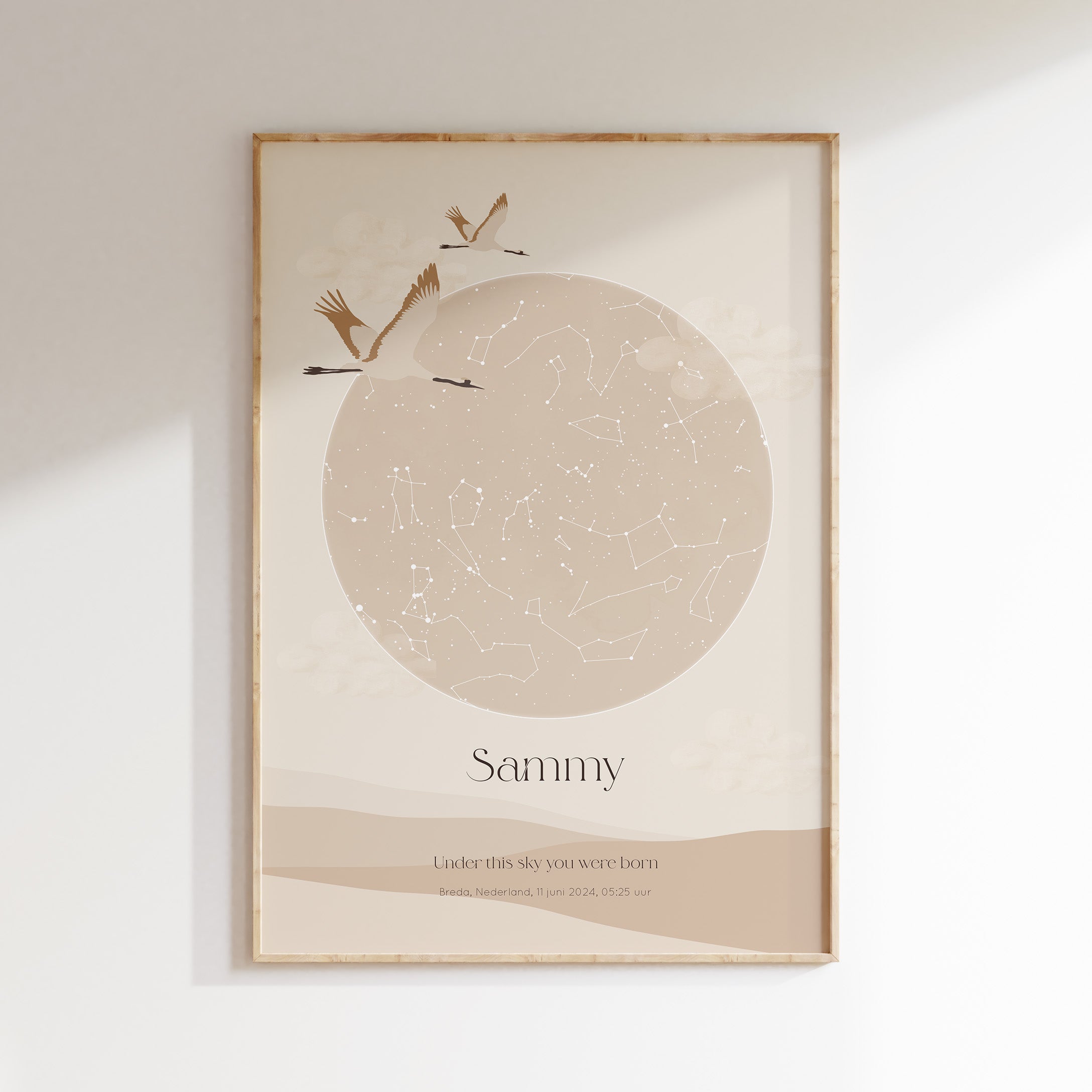Sterrenhemel poster - SERENITY | beige