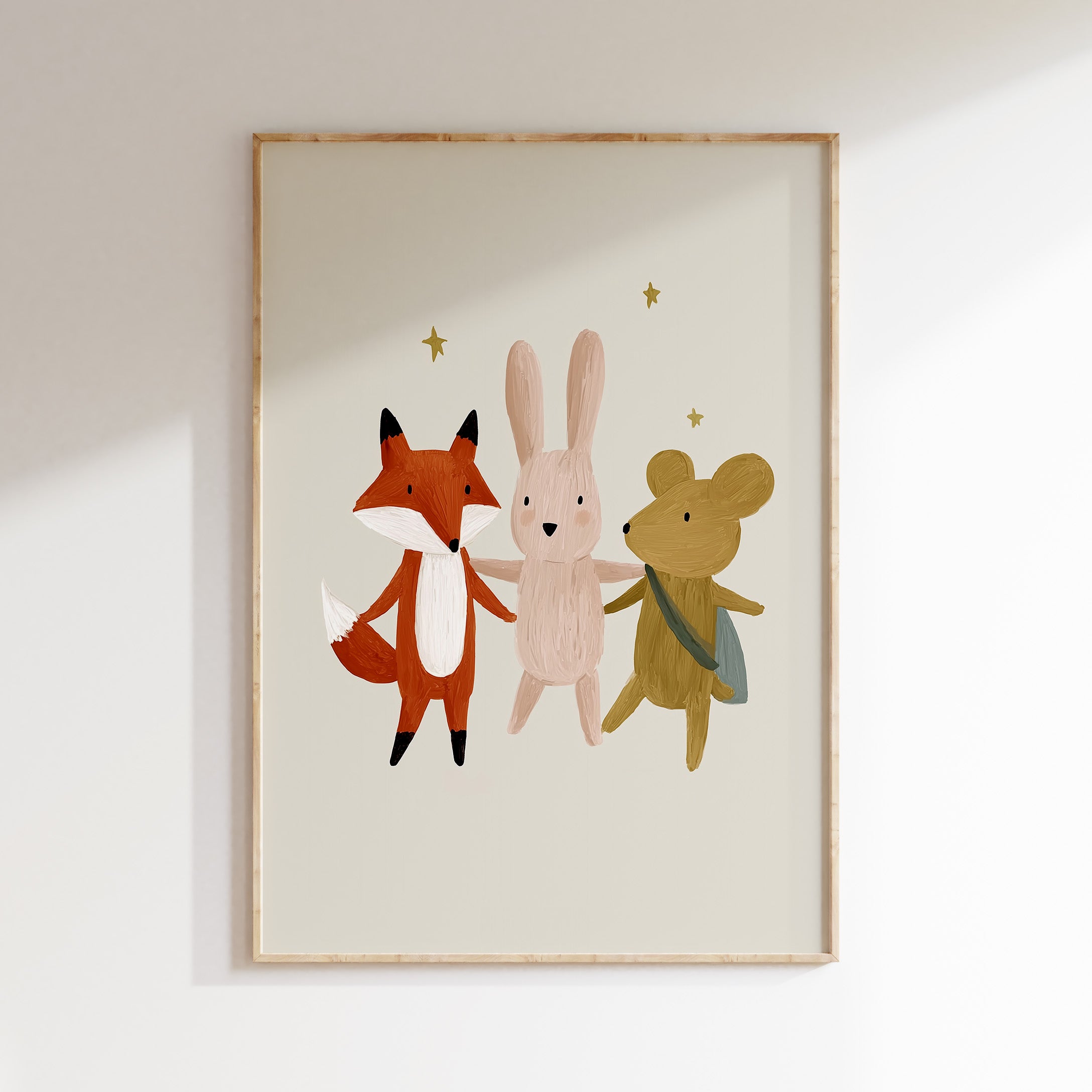 Children's room print - Animal friends