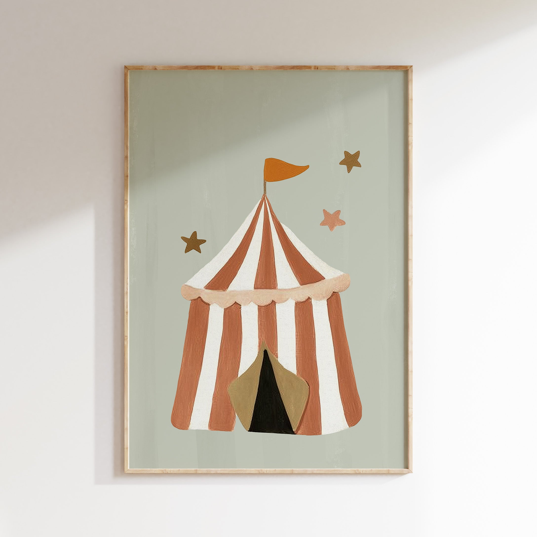 Children's room print - Circus tent