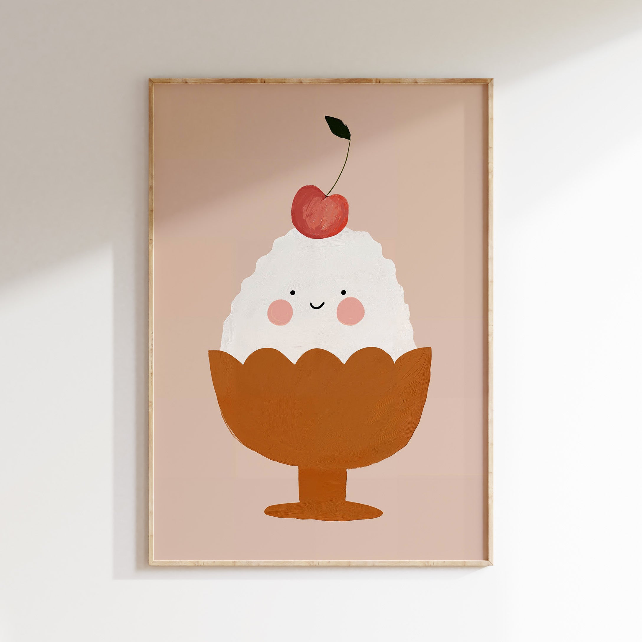 Kinderkamer print - Vrolijk ijsje