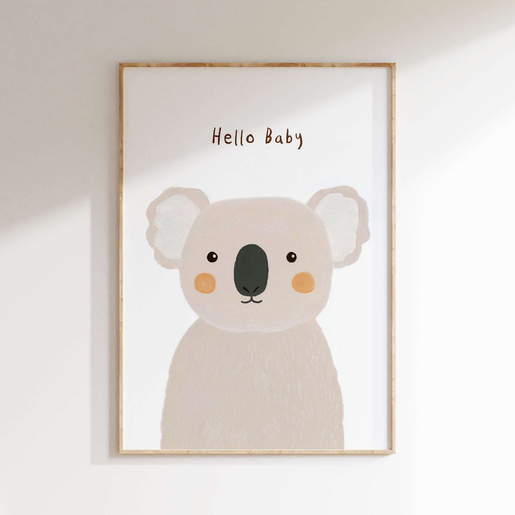 Kinderkamer print - Hello baby koala