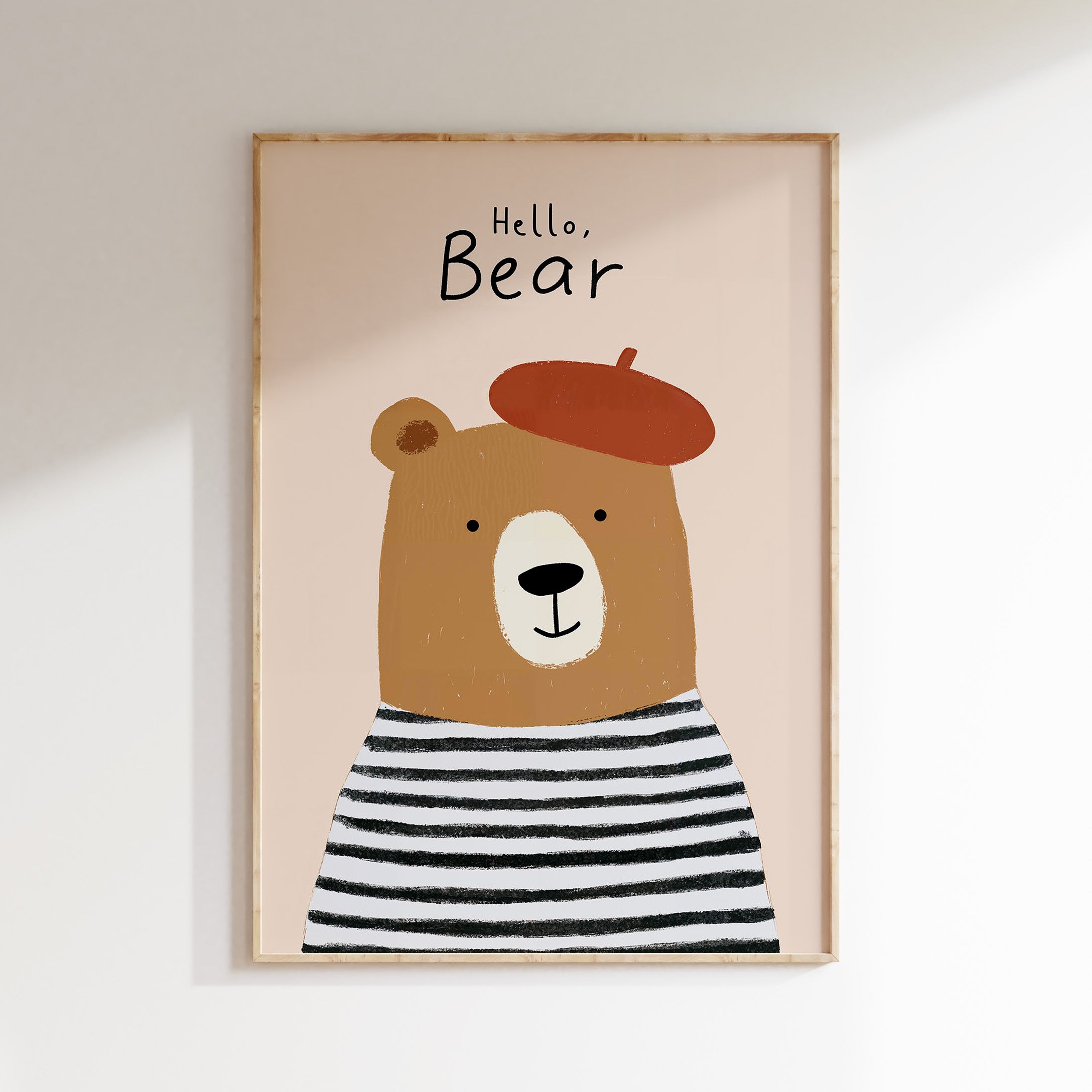 Kinderkamer print - Hello bear