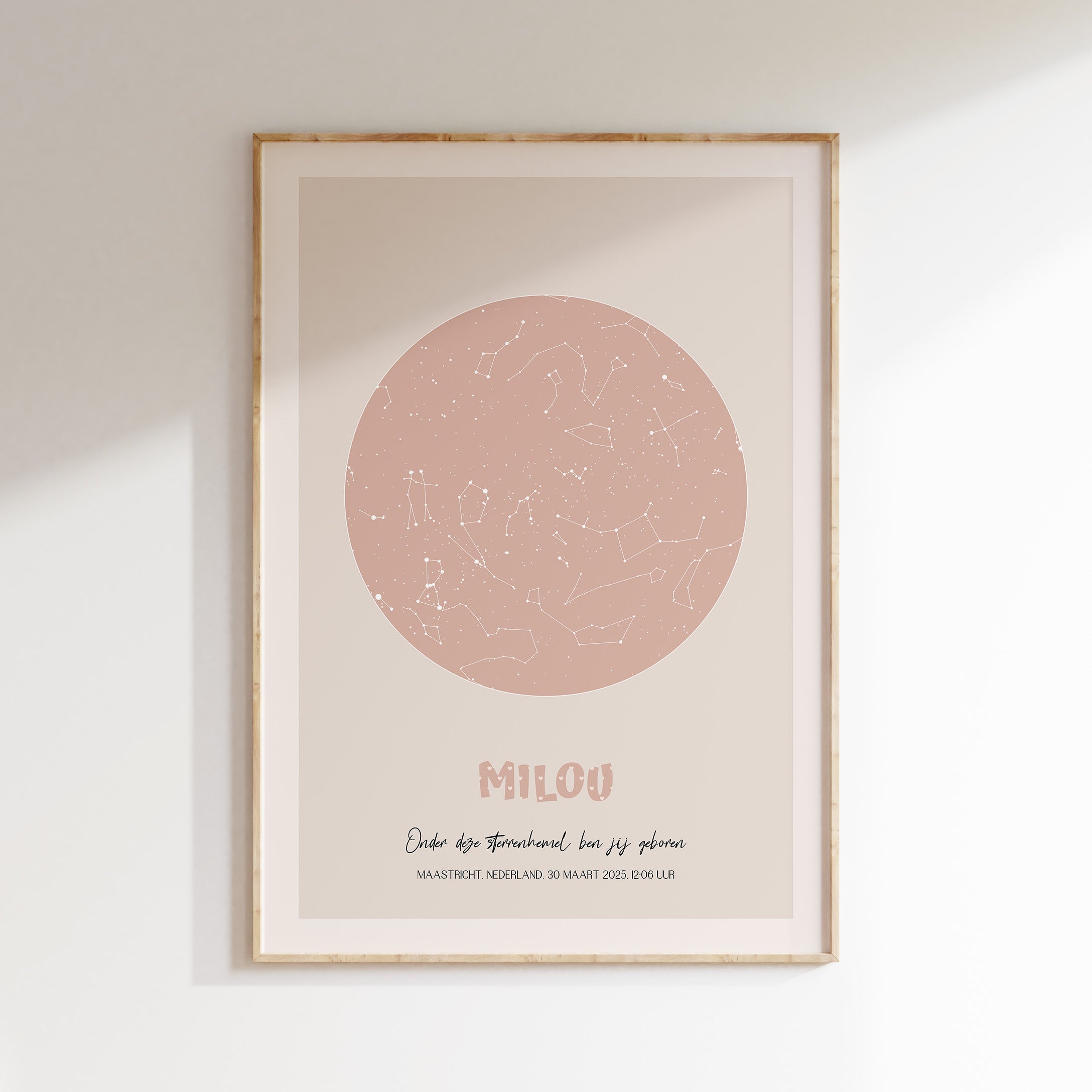 Sterrenhemel poster - KLEINE GROTE BEER | nude