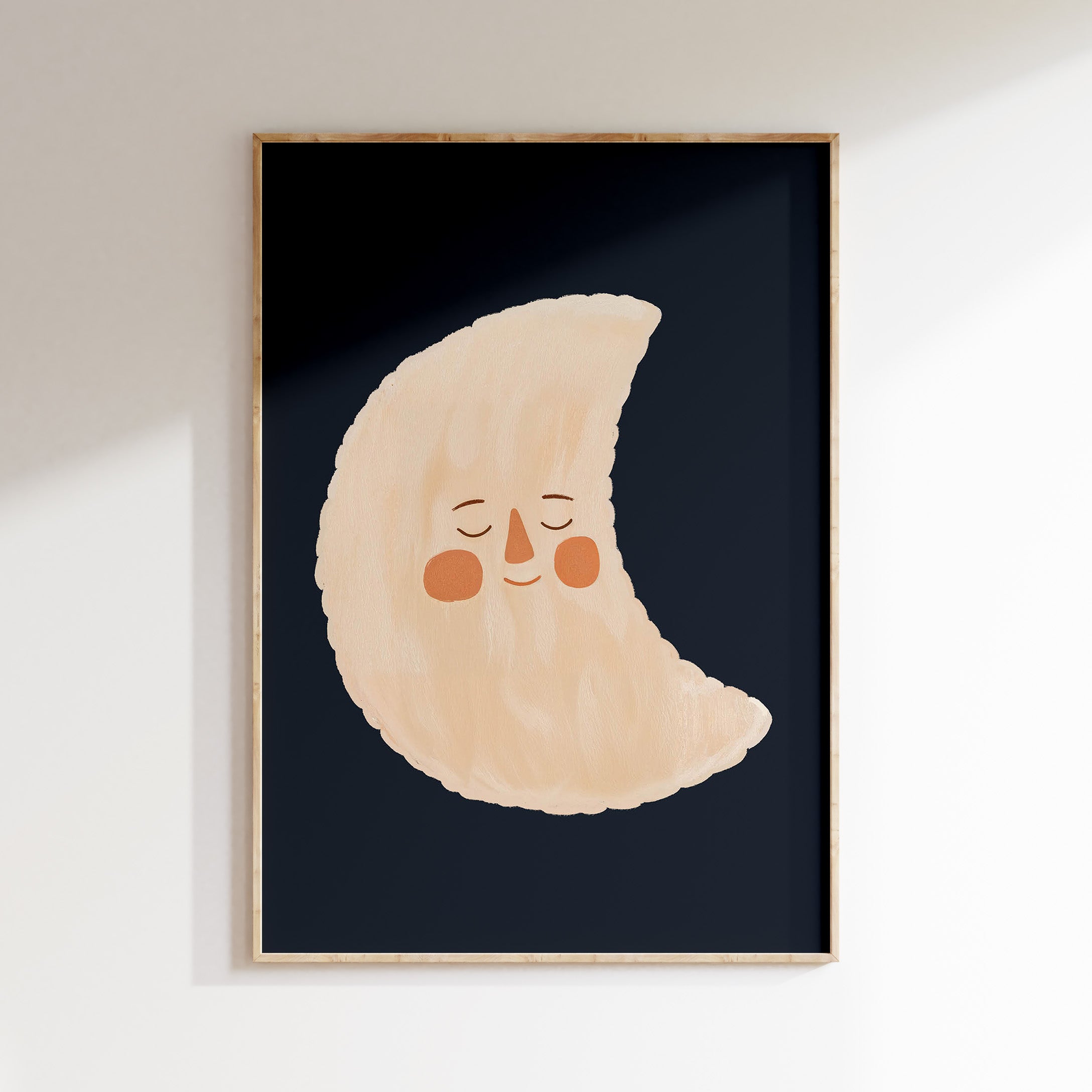 Kinderkamer print - Dromerige maan