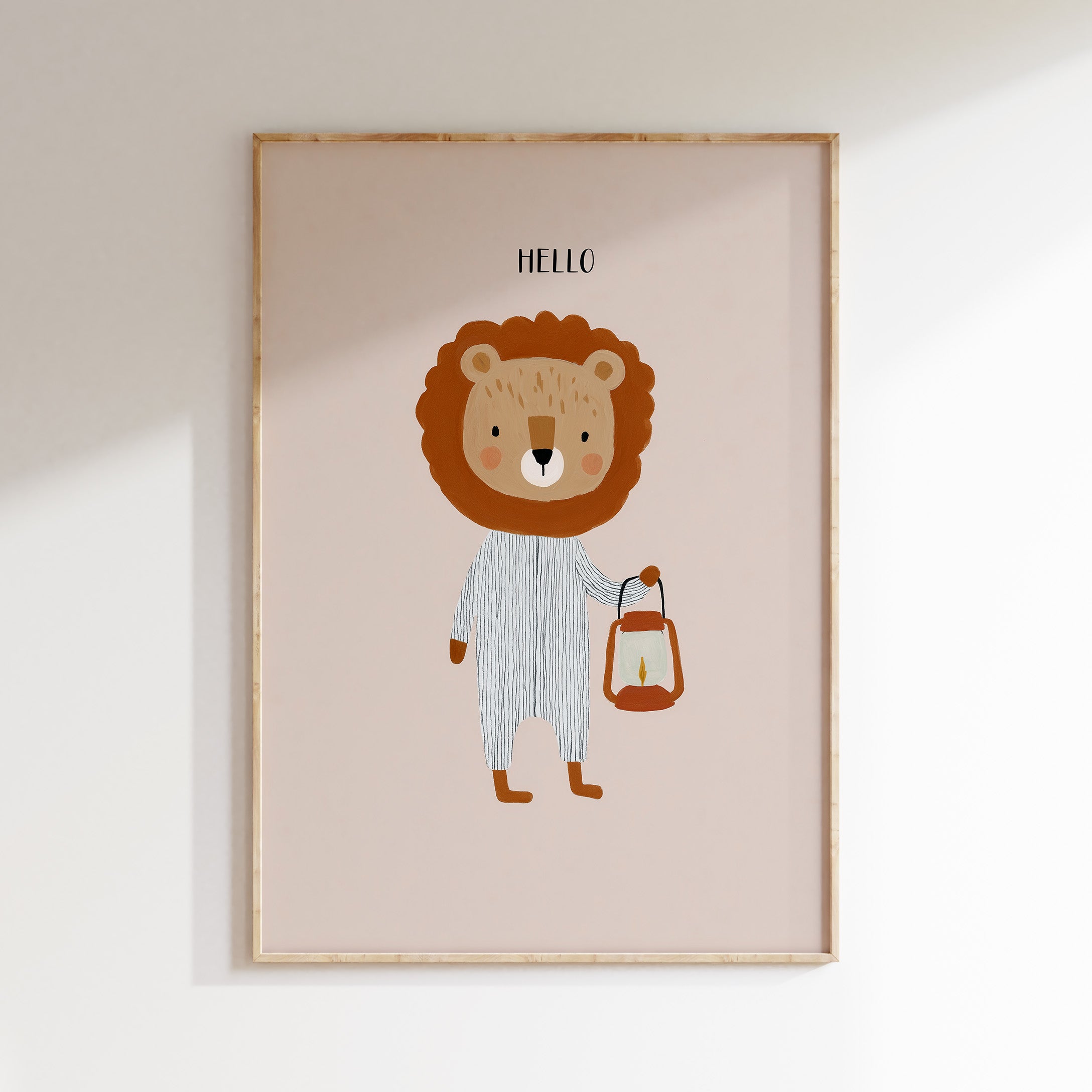 Kinderkamer print - Hello little lion
