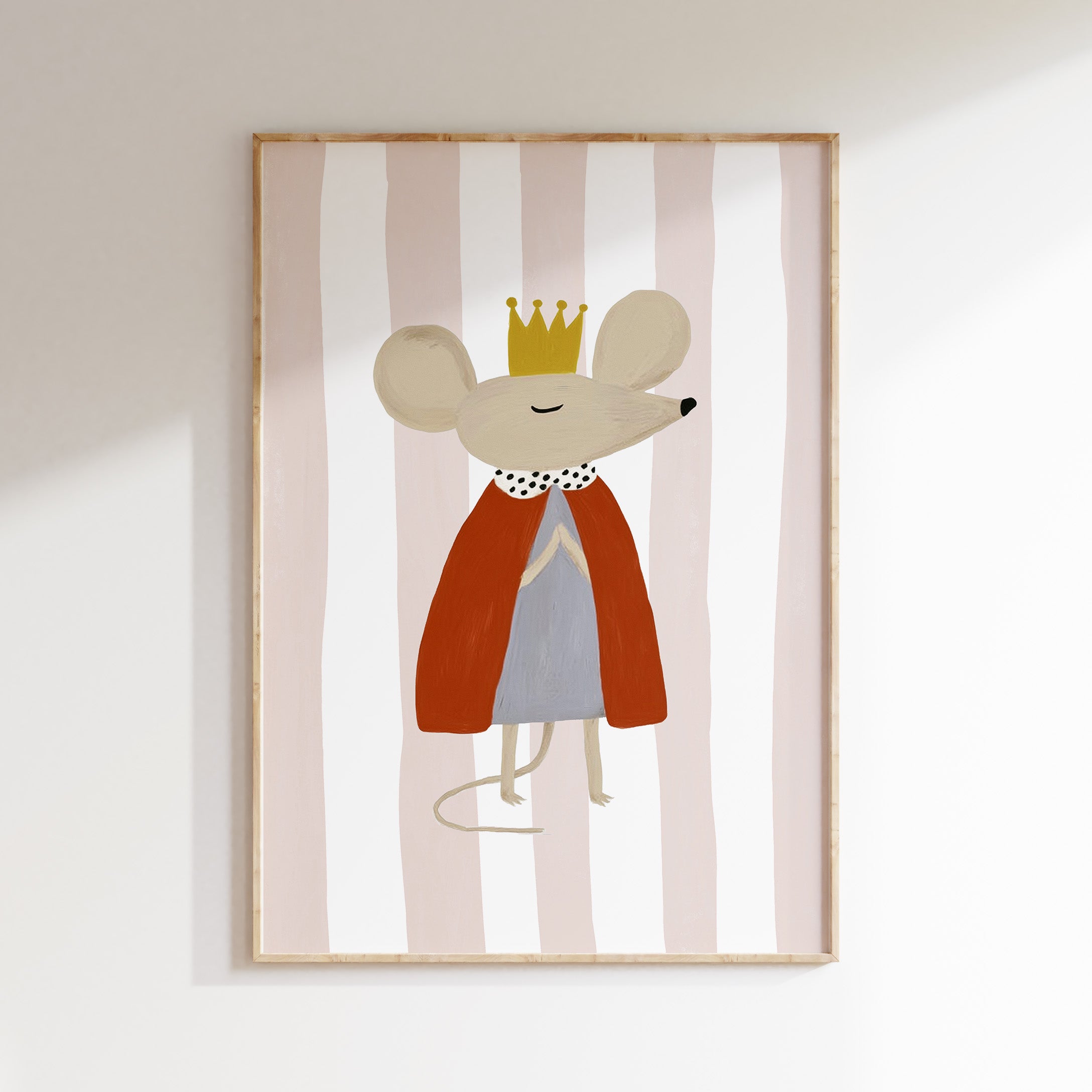 Children's room print - King Mouse