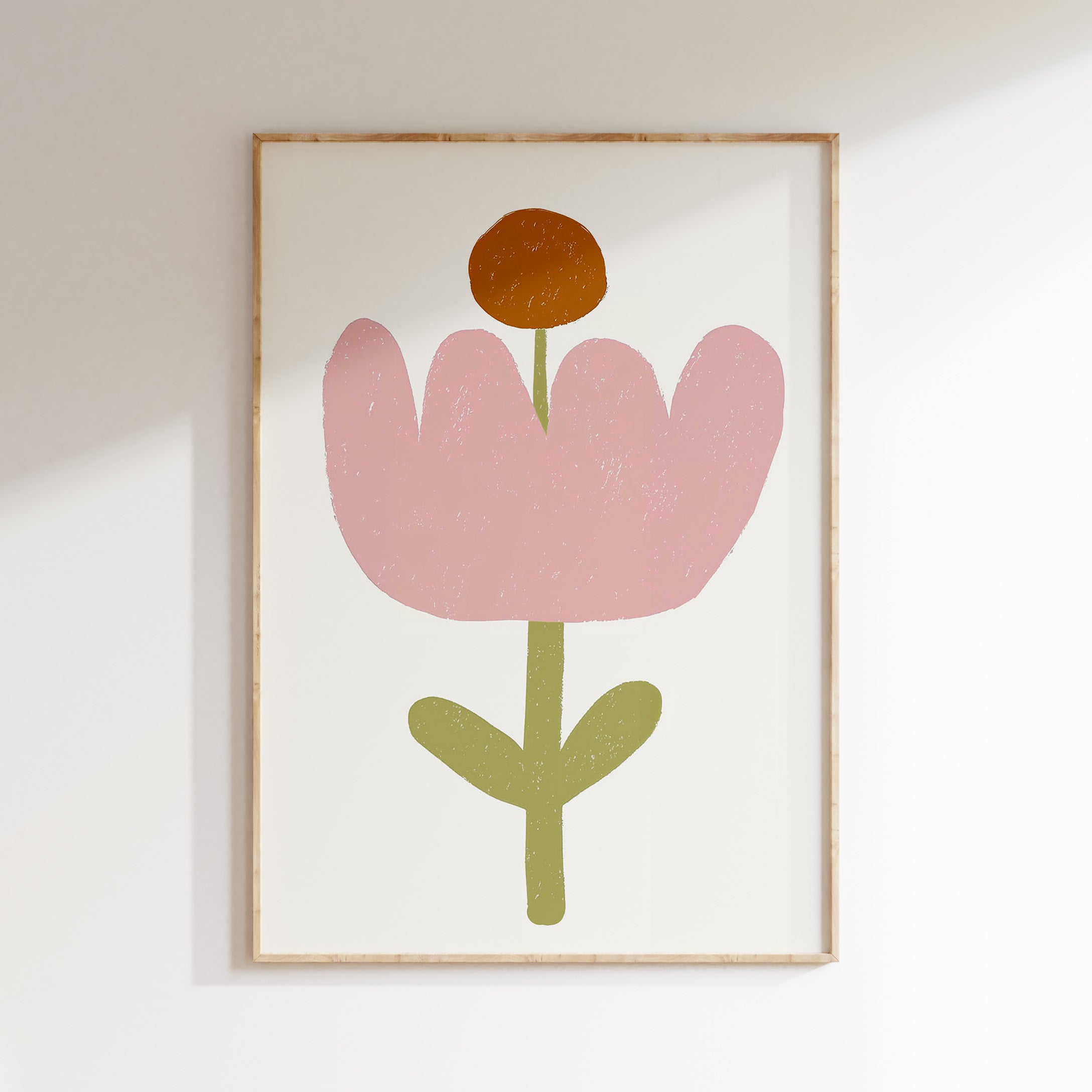 Kinderkamer print - Zachte bloem