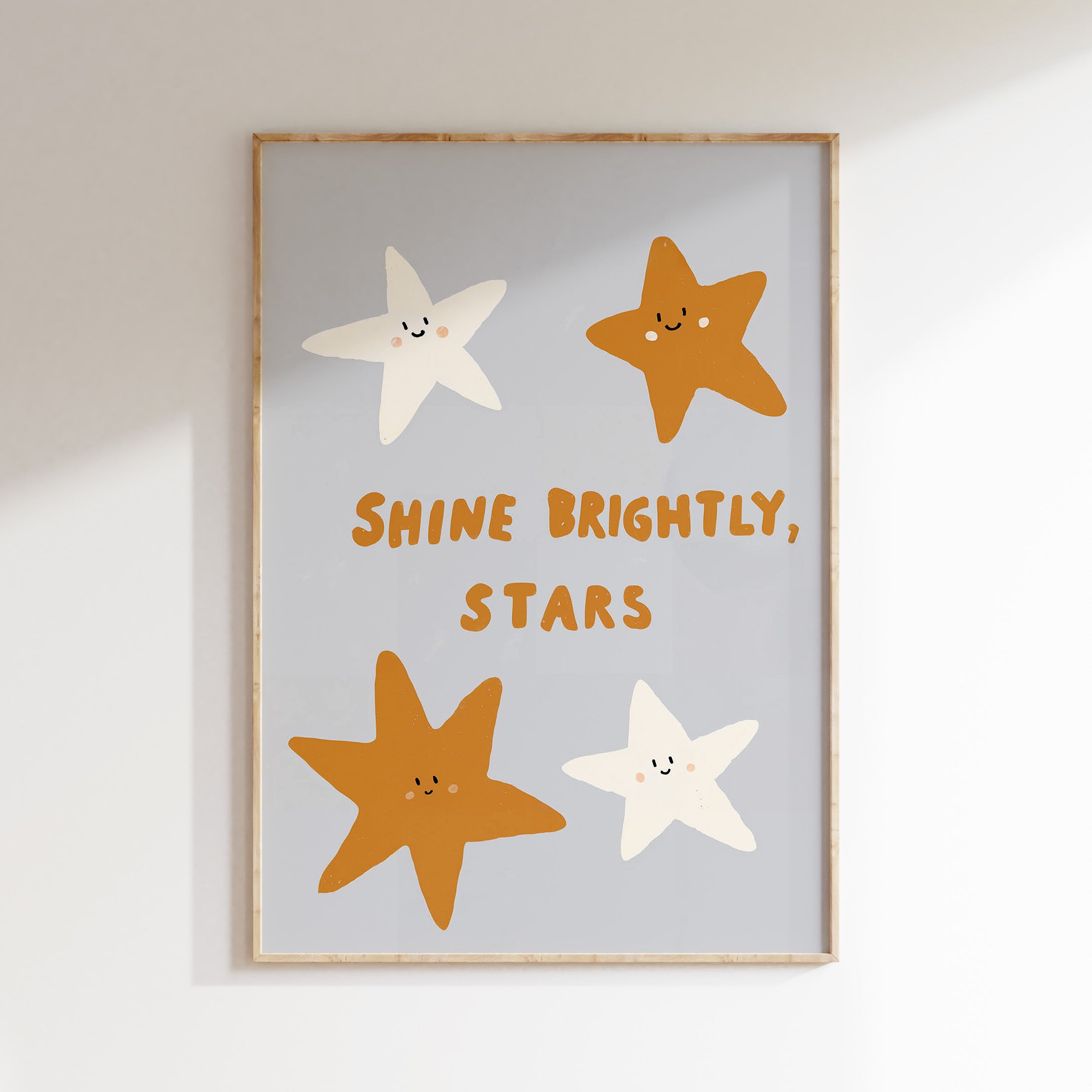 Kinderkamer print - Shine brightly stars