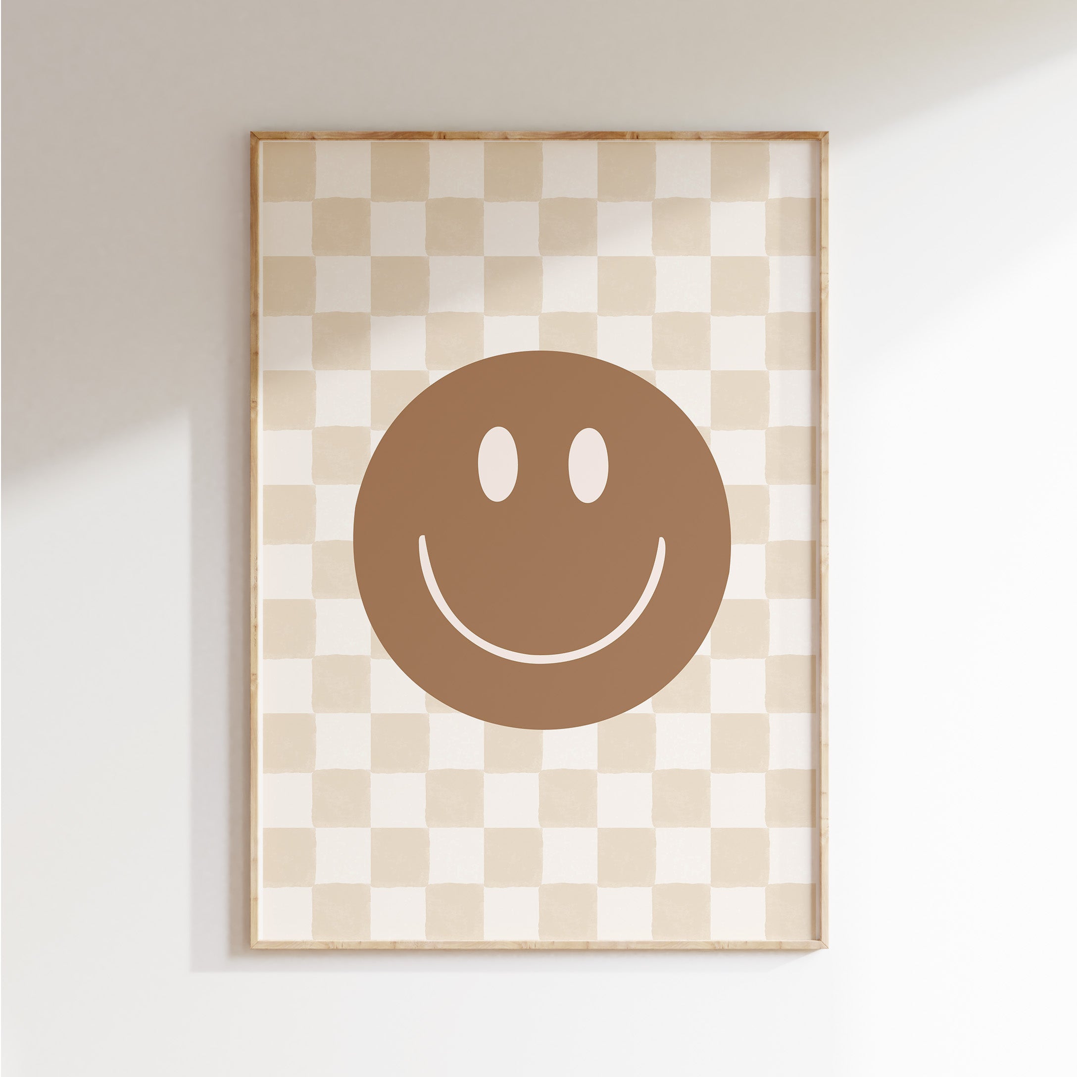 Kinderkamer poster - Smiley | bruin