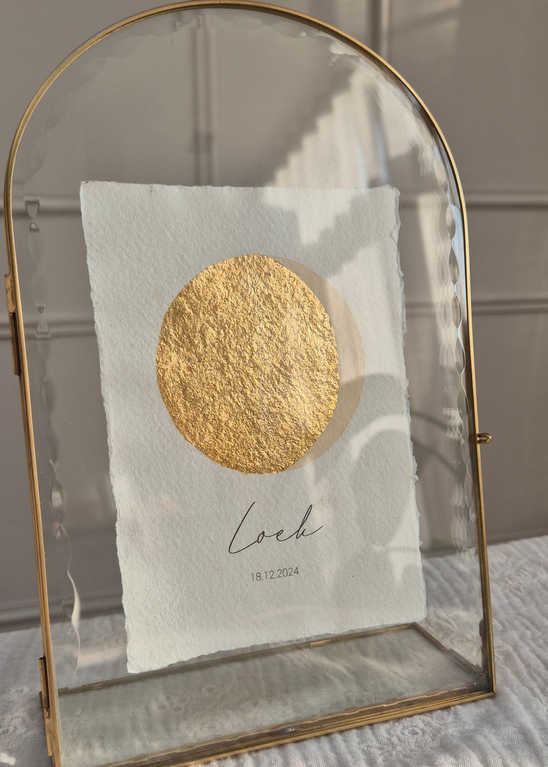 Maanstand poster - Beige