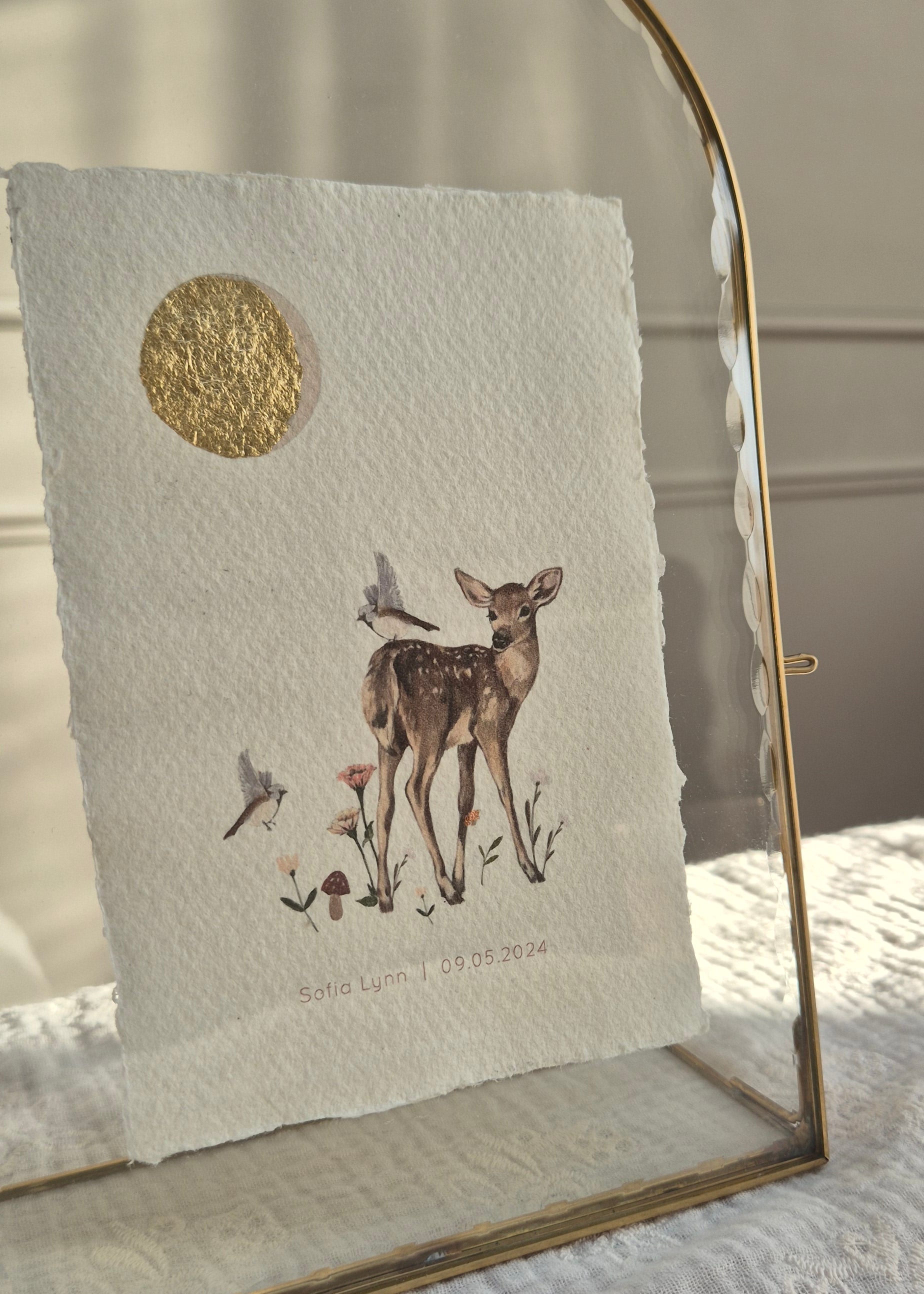 Maanstand poster - Hertje