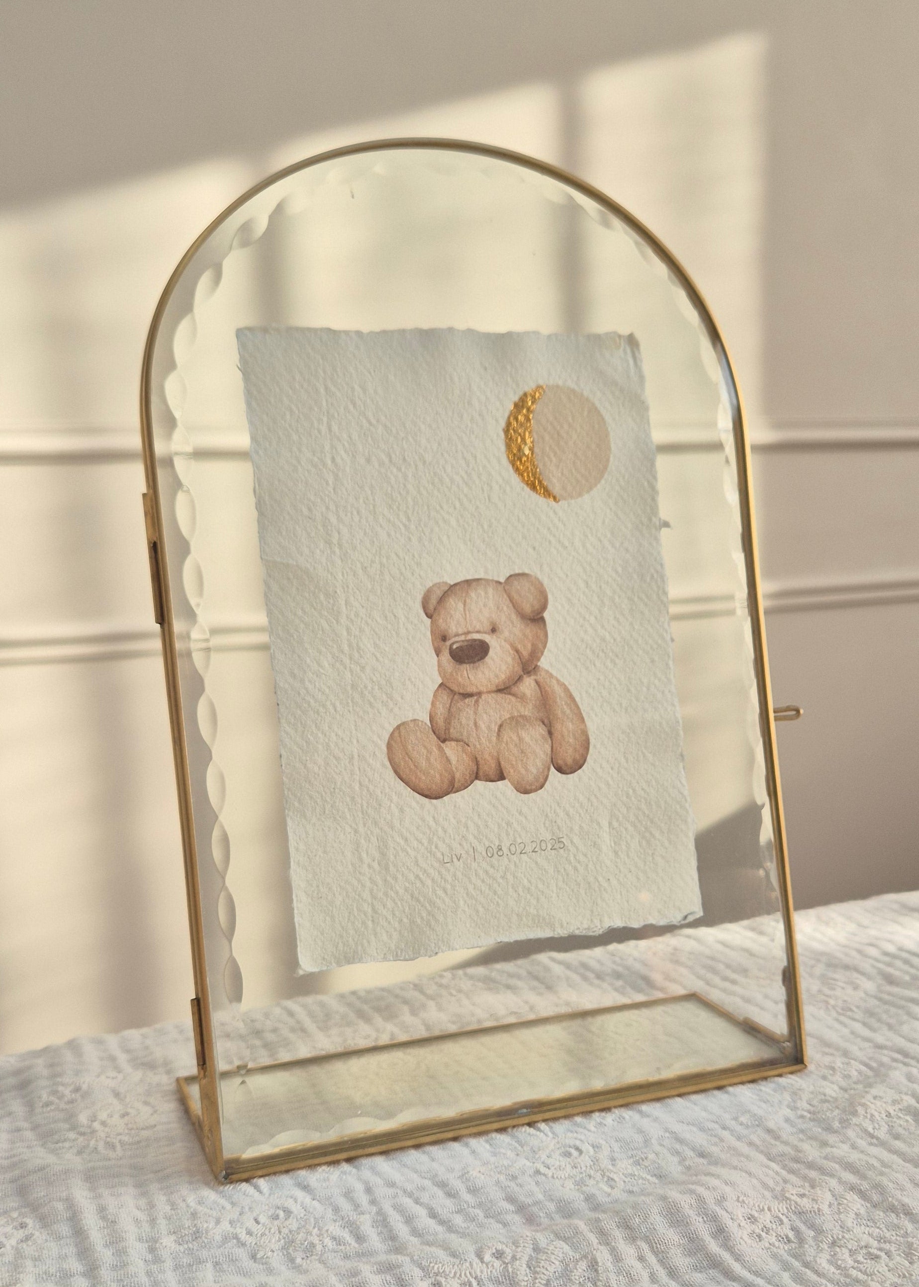 Maanstand poster - Teddybeer