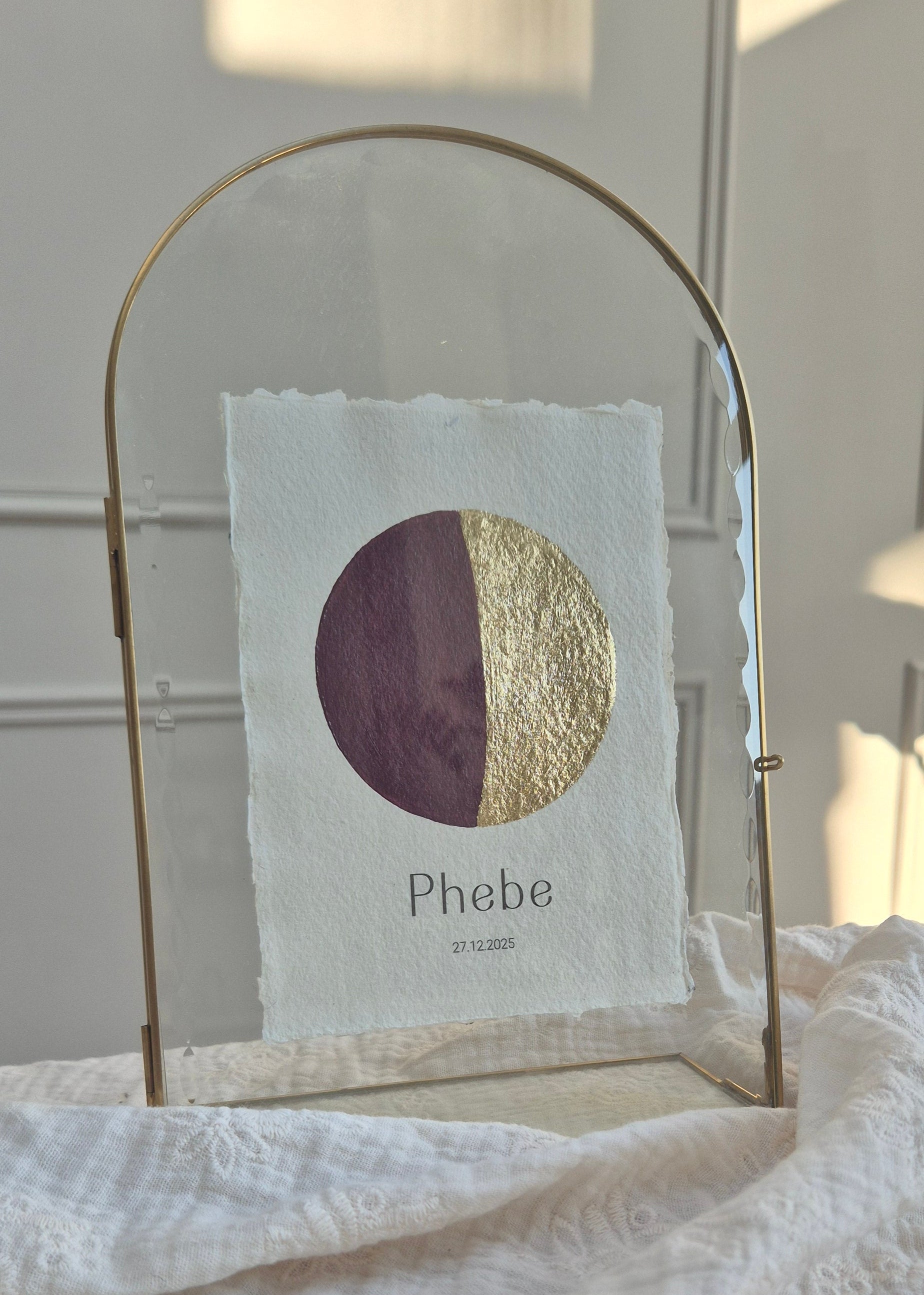 Maanstand poster - Bordeaux