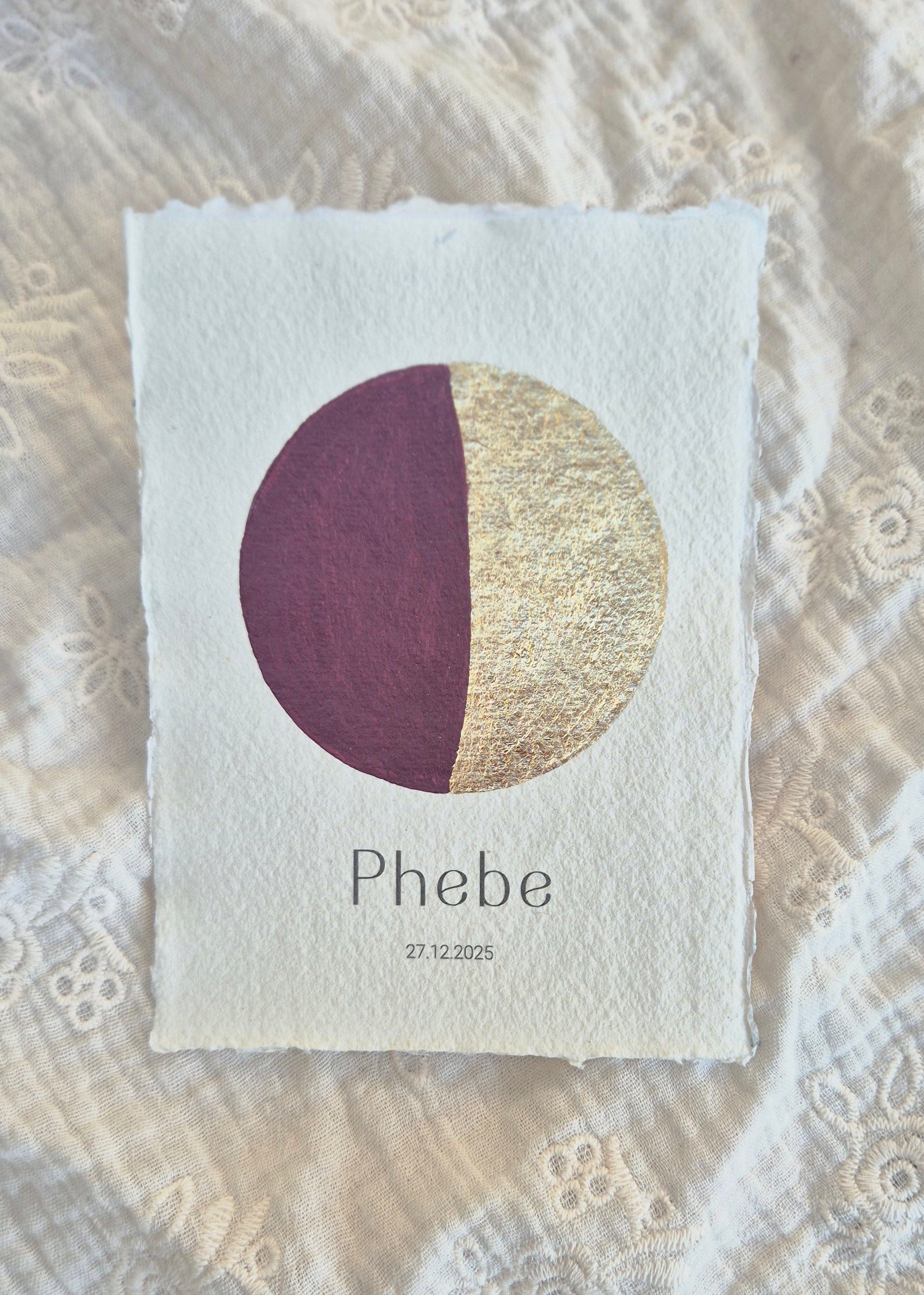 Moon phase poster - Bordeaux