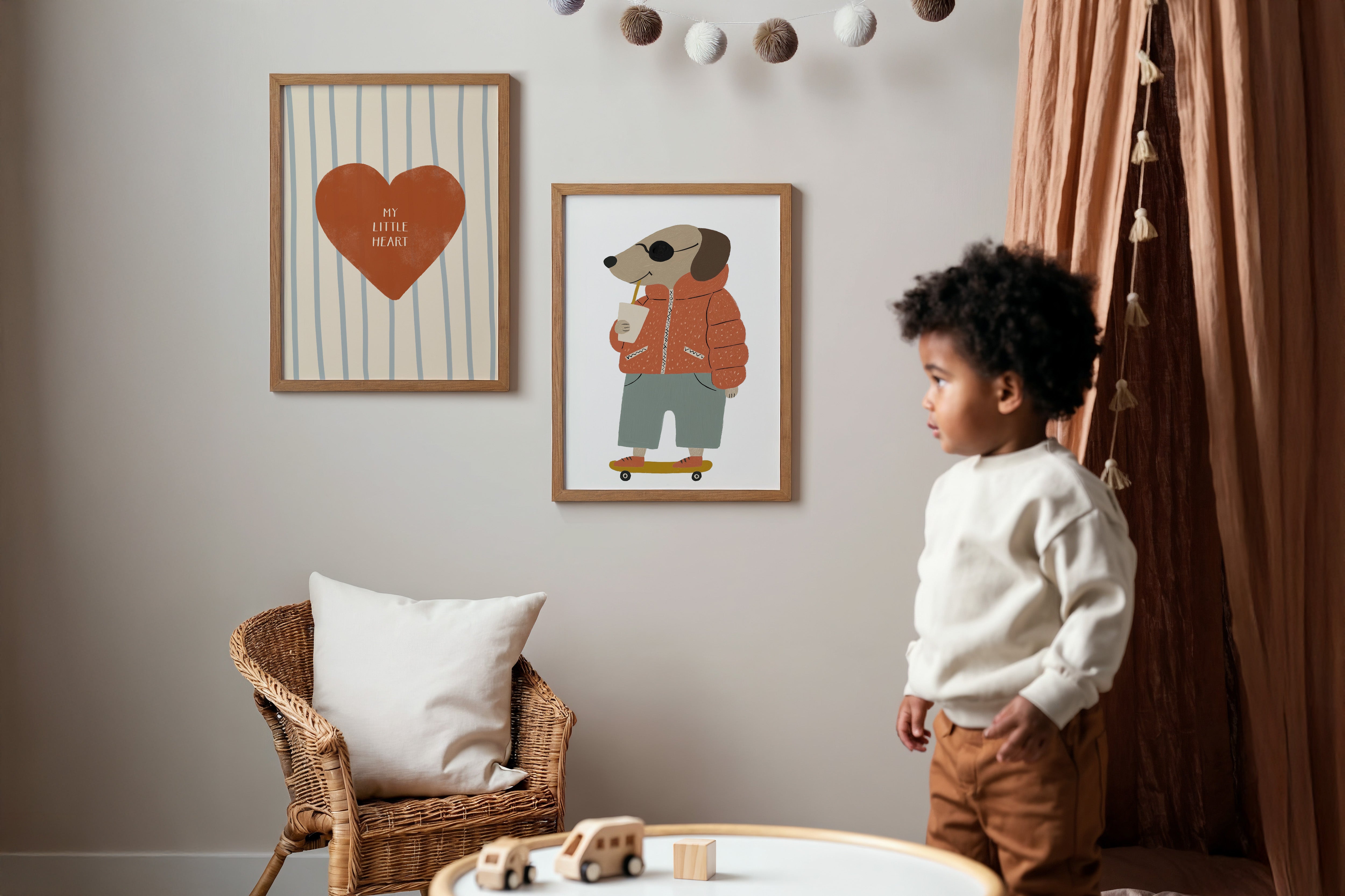 Kinderkamer print - Cool Dog