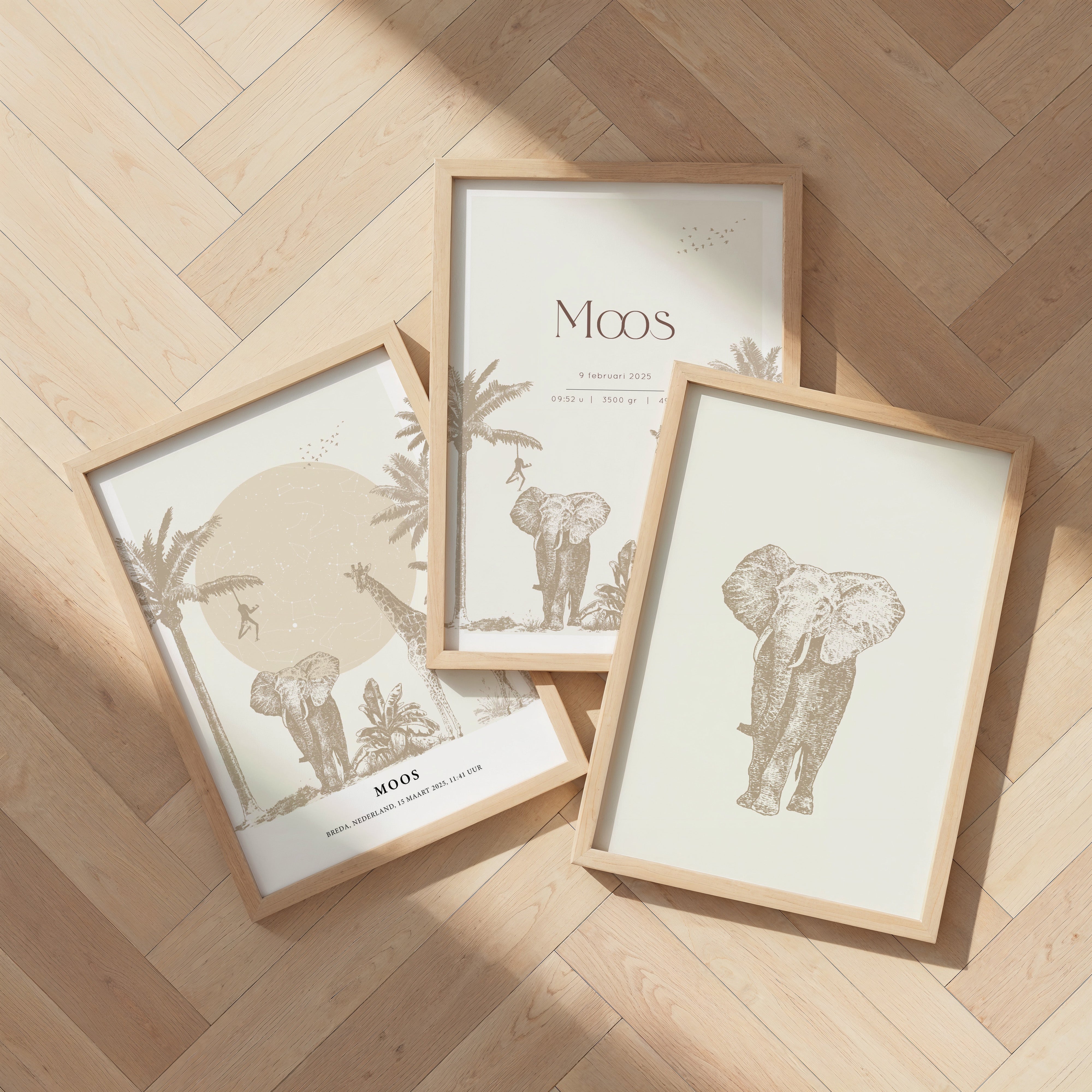 Geboorteposter Jungle