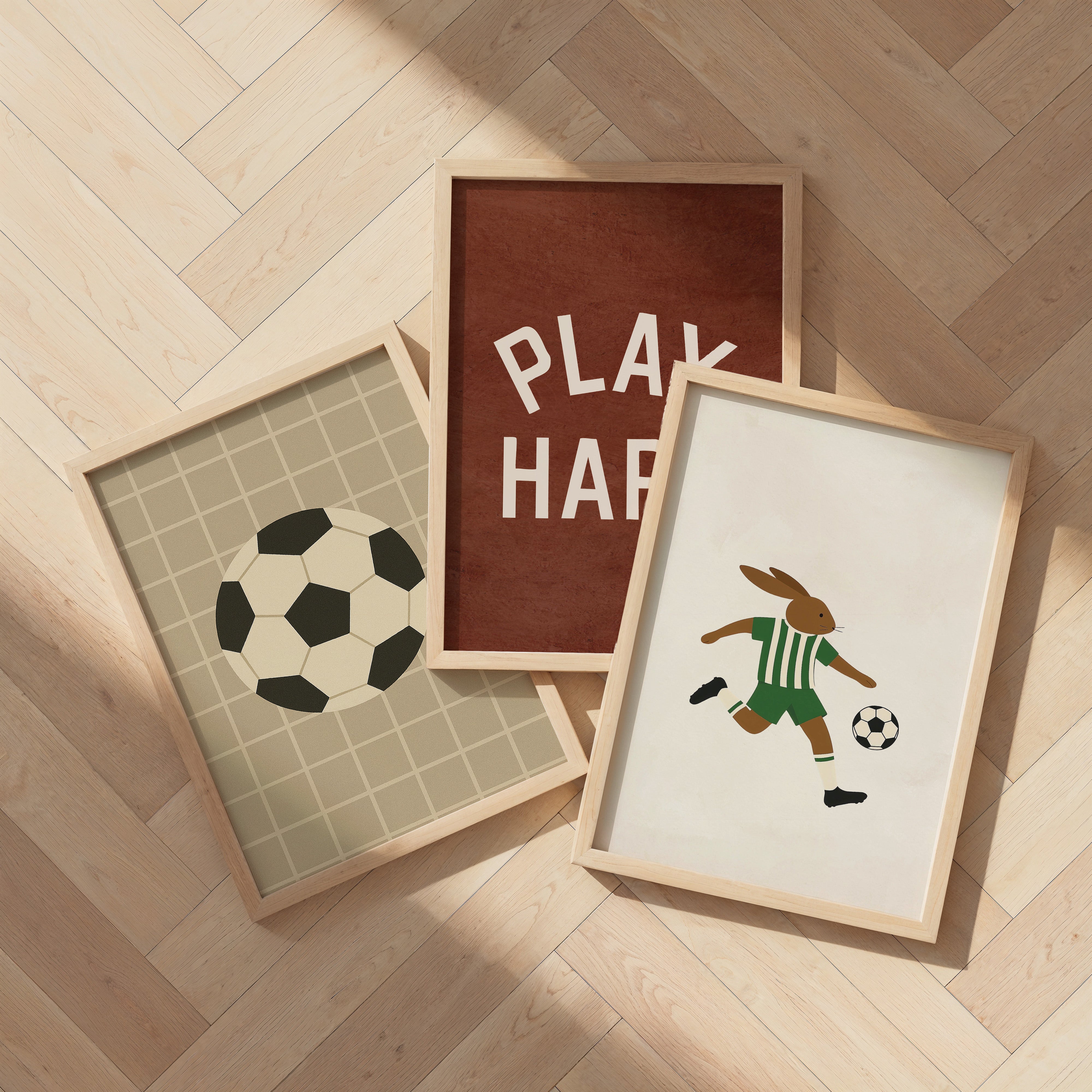 Kinderkamer poster - Play Hard | Sport