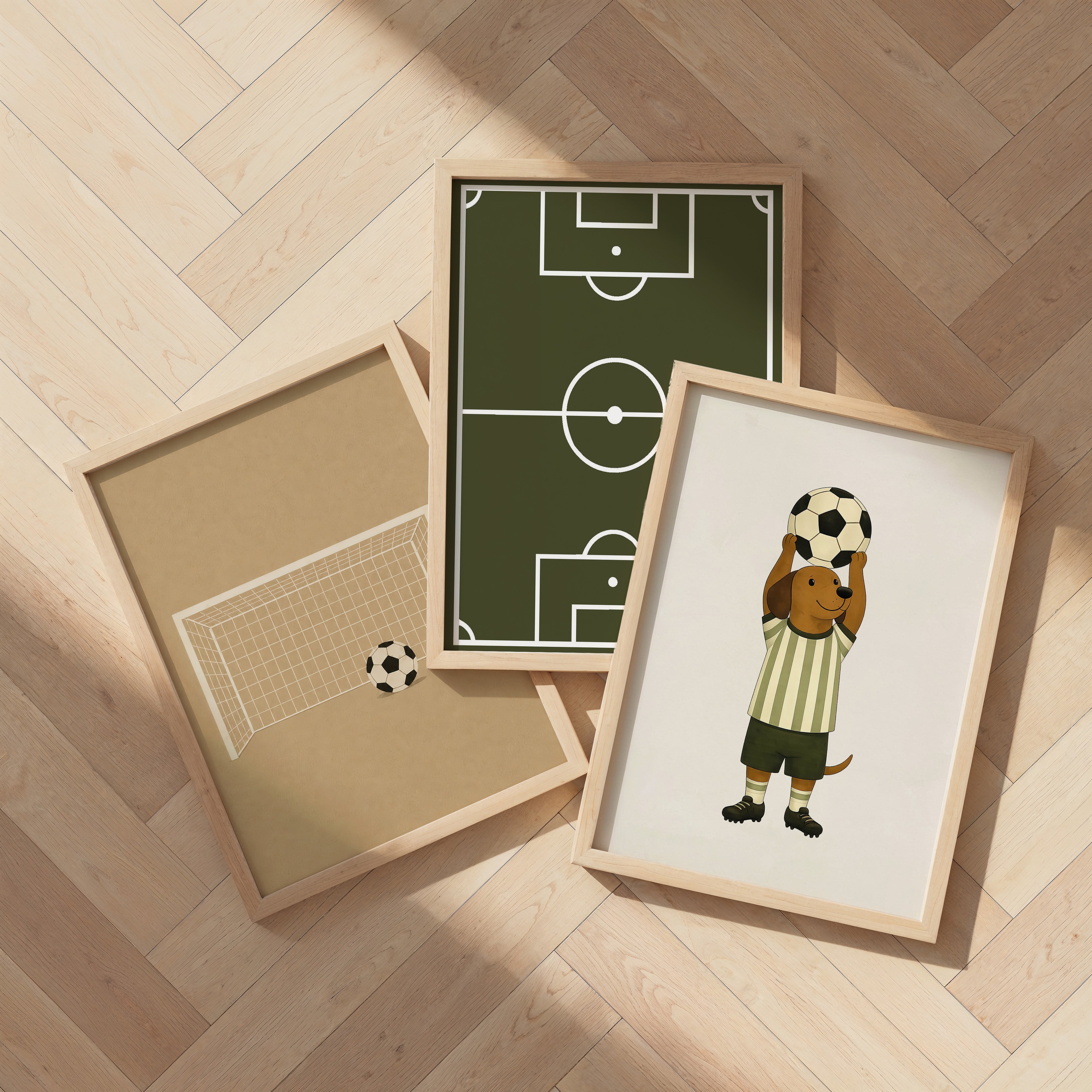 Kinderkamer poster - Voetbalveld | groen