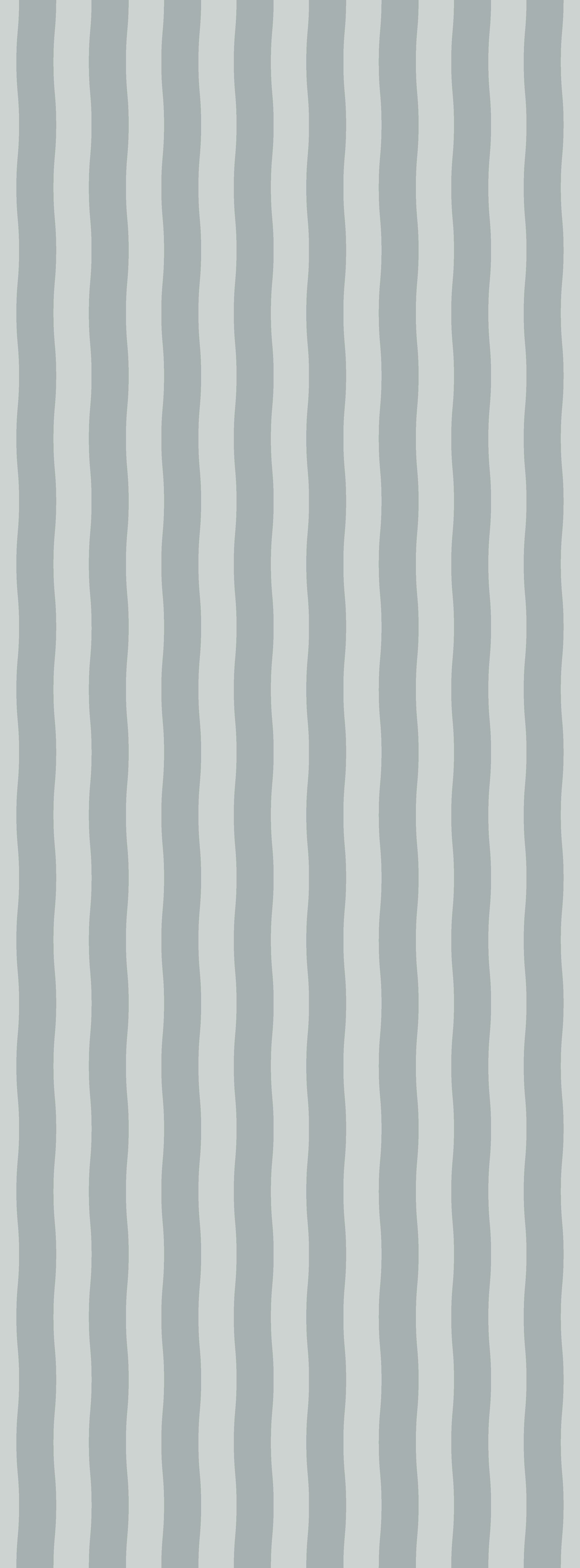 Wallpaper Wavy Stripes - vintage blue