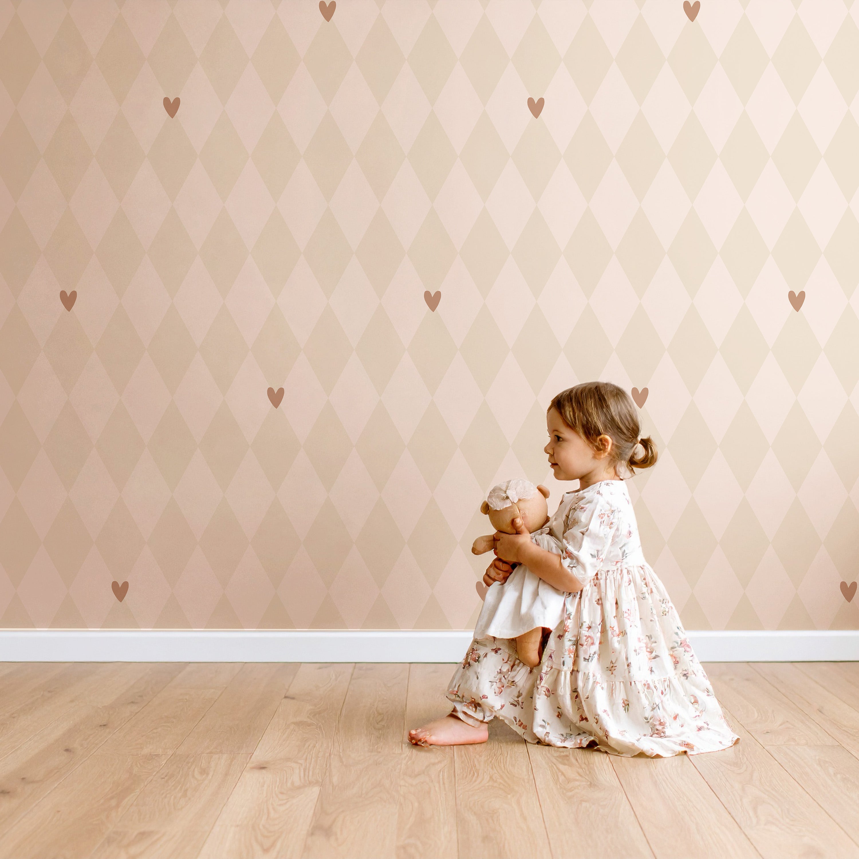 Wallpaper Wiebertje - powder blush