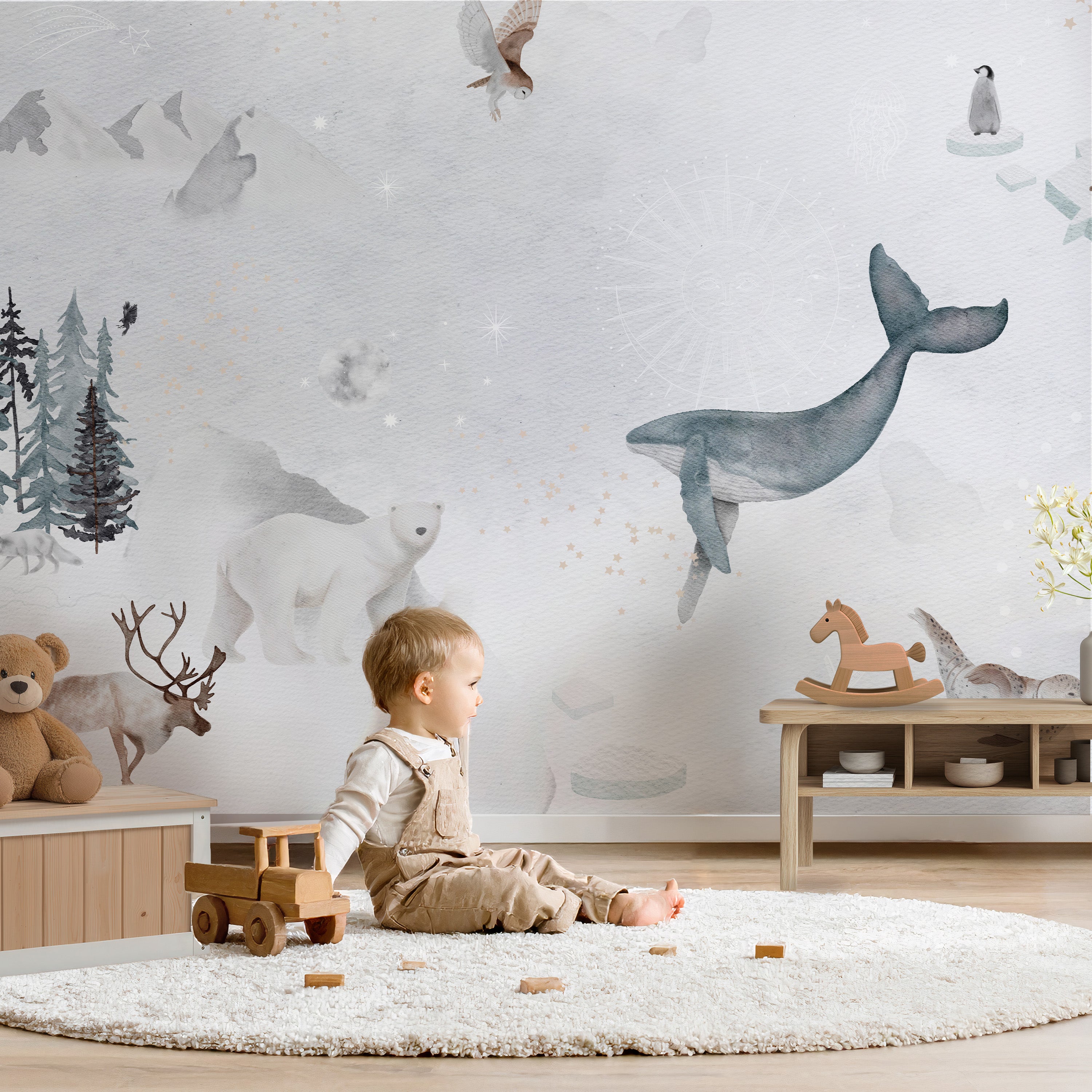 Collagebehang Winter Wonder