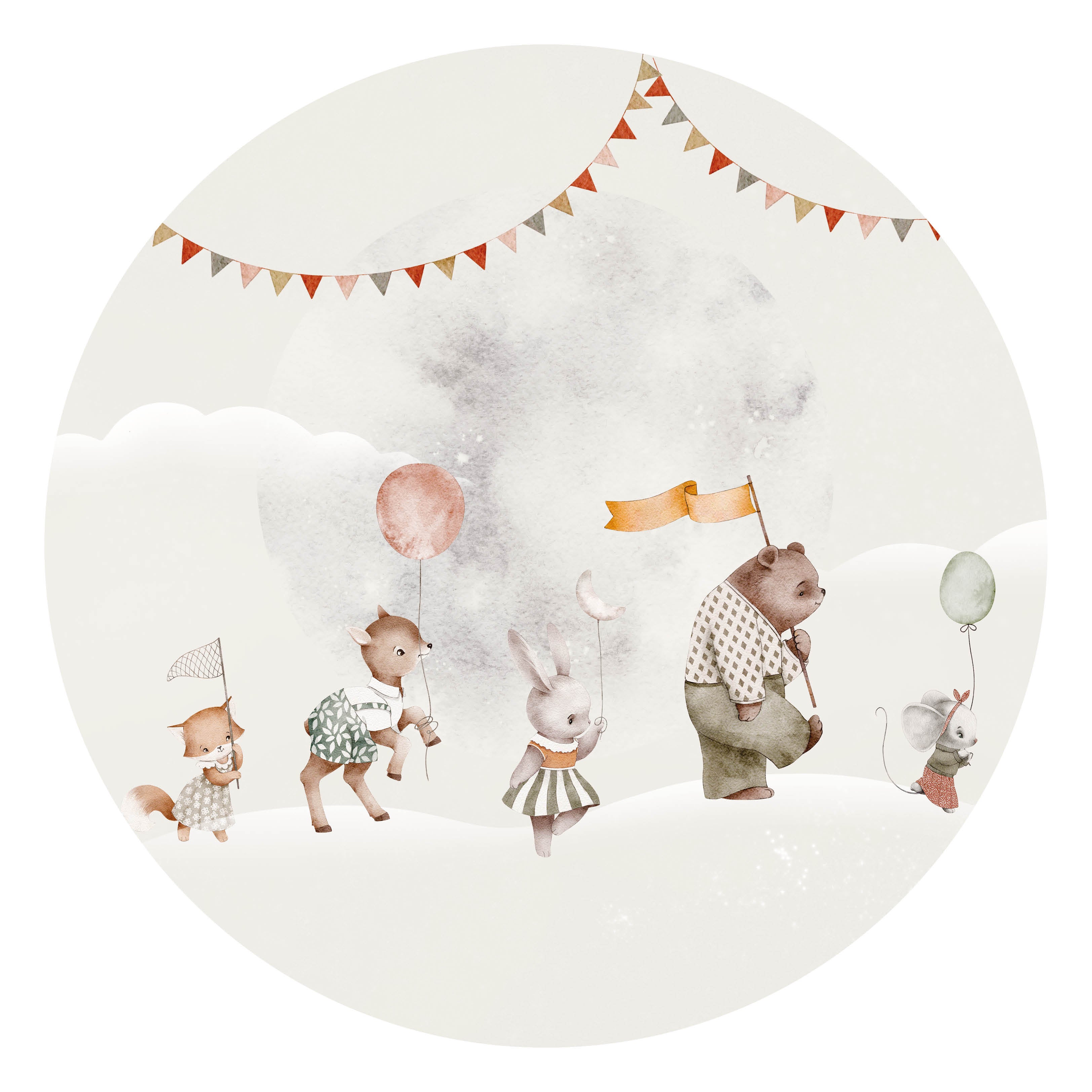 Wallpaper Circle - Night Parade