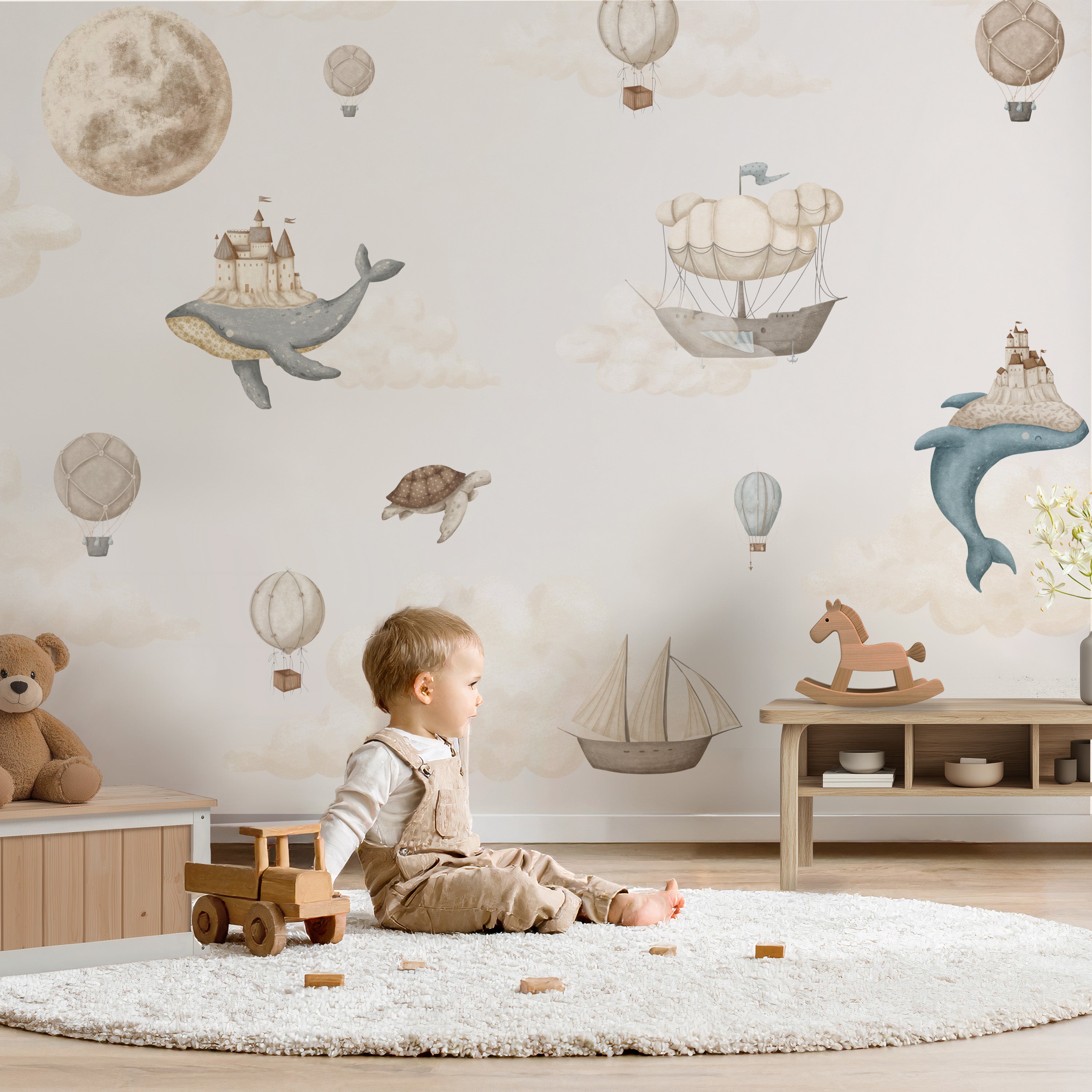 Collage behang Memories of Dreams