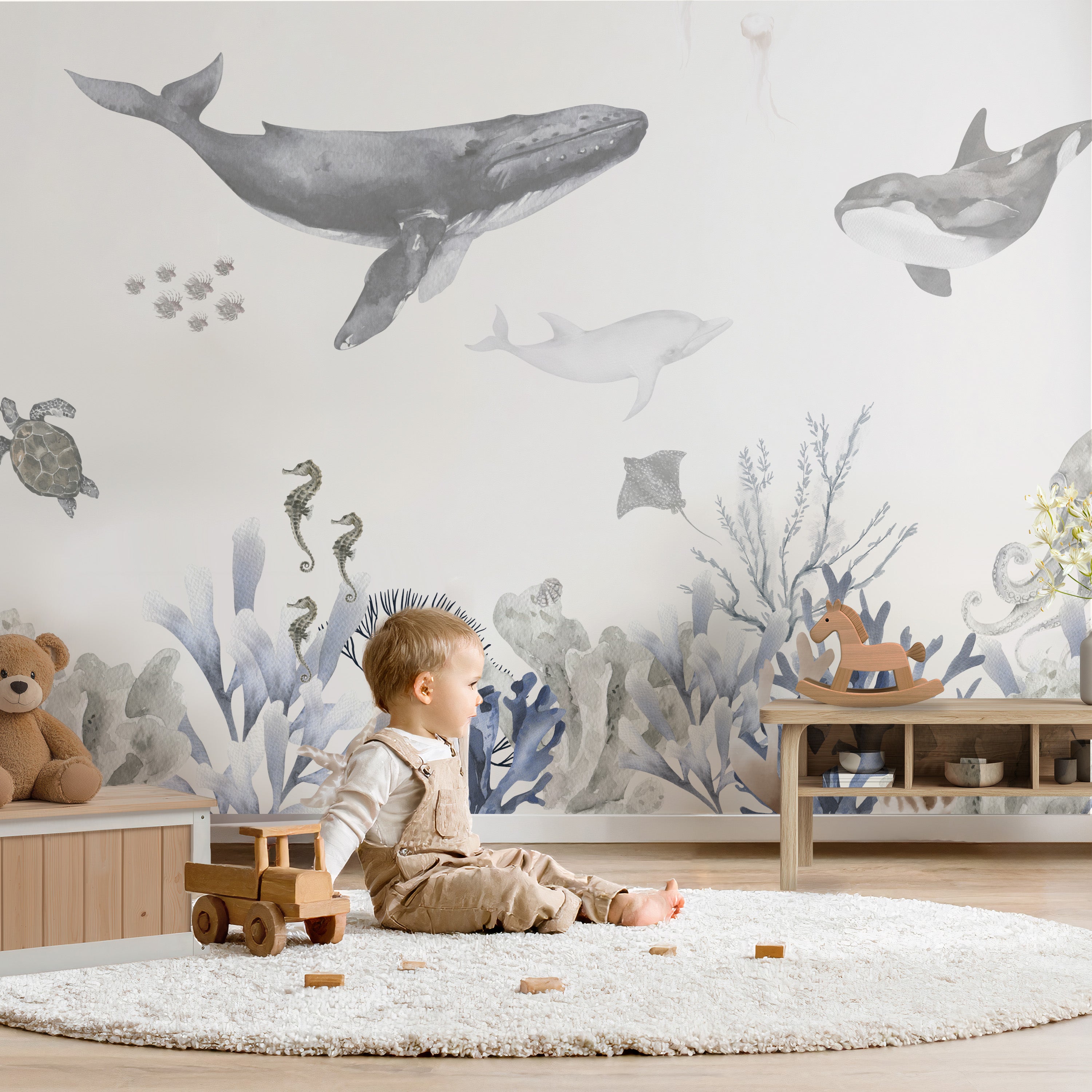 Collagebehang Under the Sea (aanbieding)