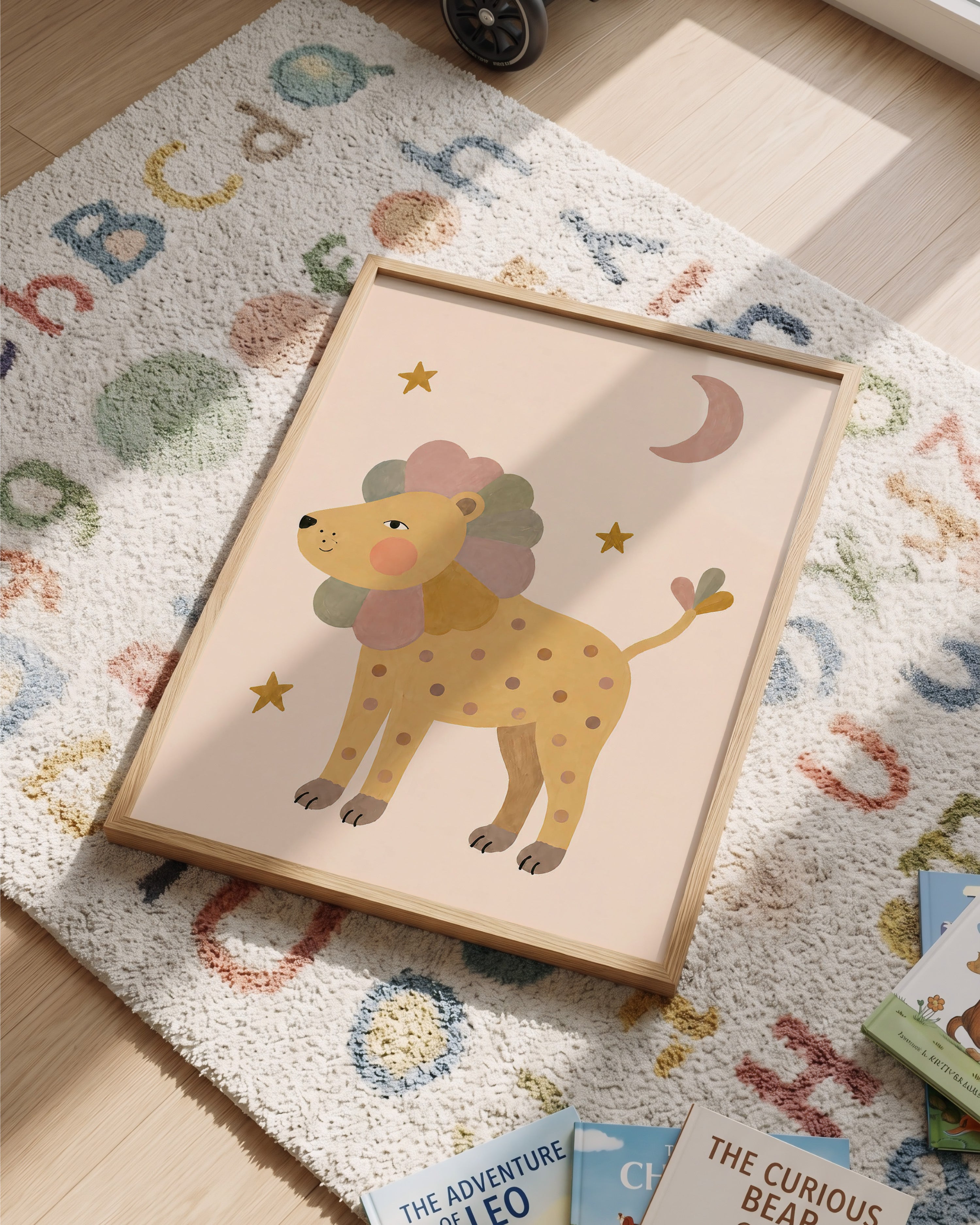 Children's room print - Unicorn lilac