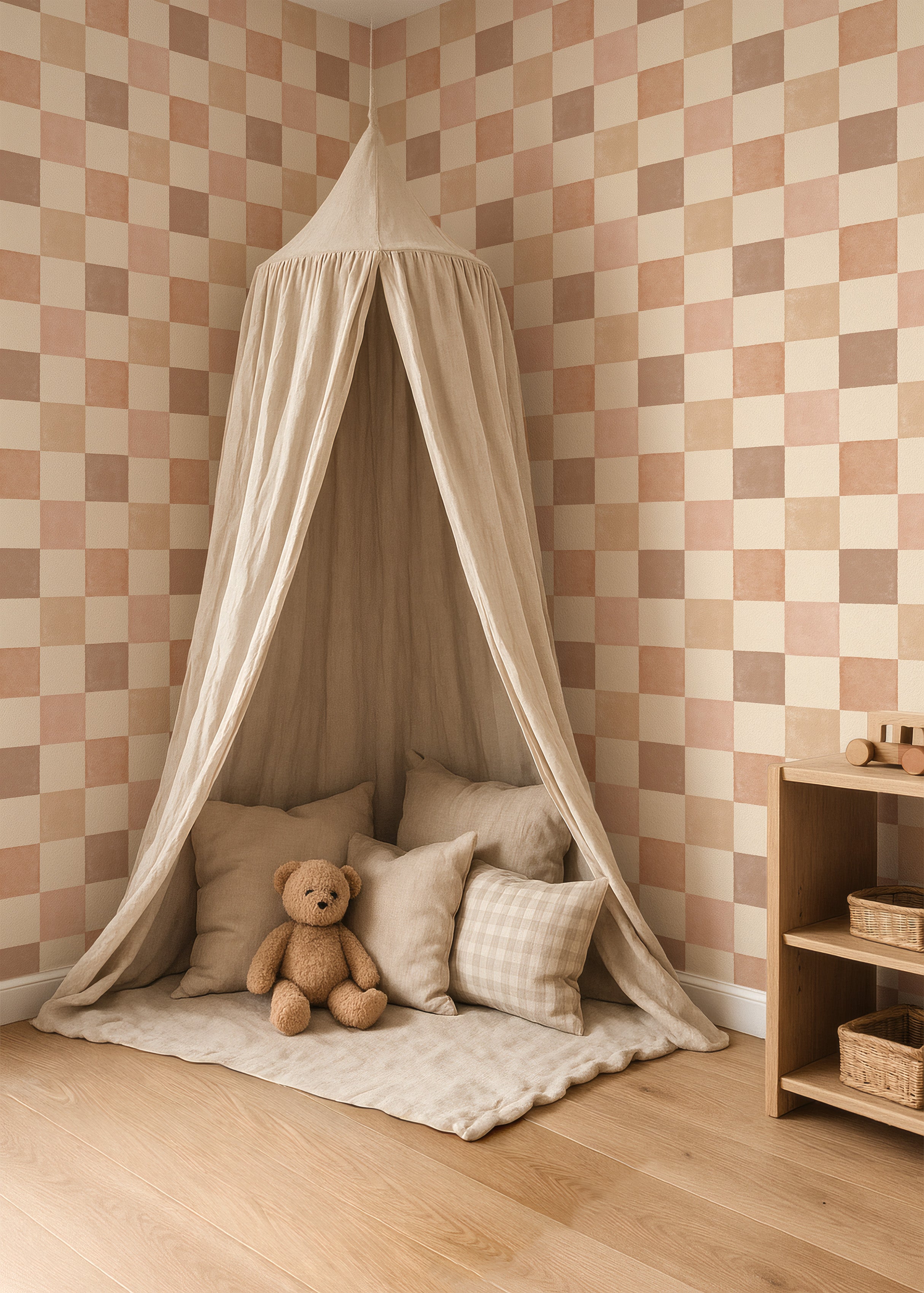 Wallpaper Checkered Checkered - nude