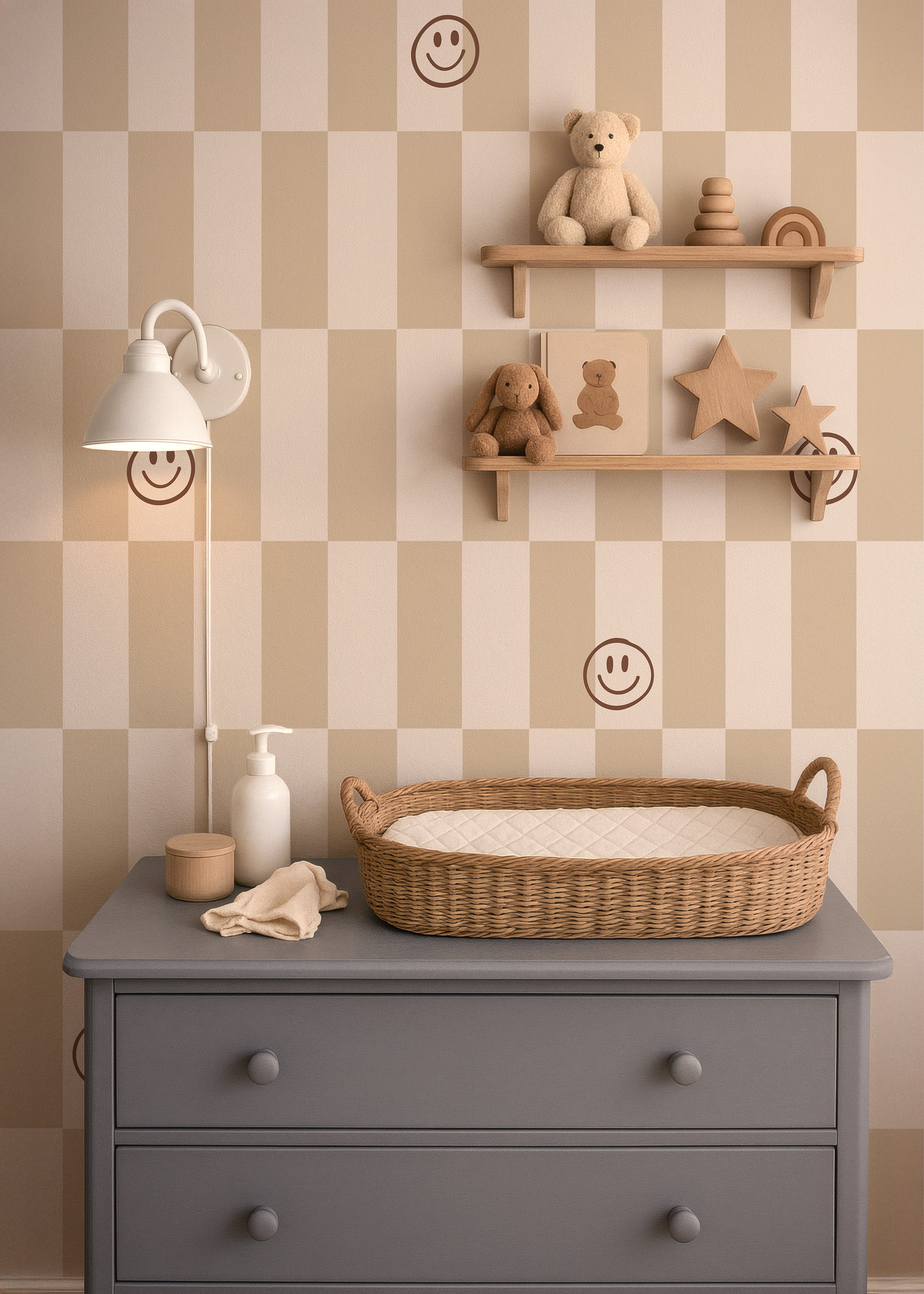 Wallpaper Lumi Smiles - sandy beige