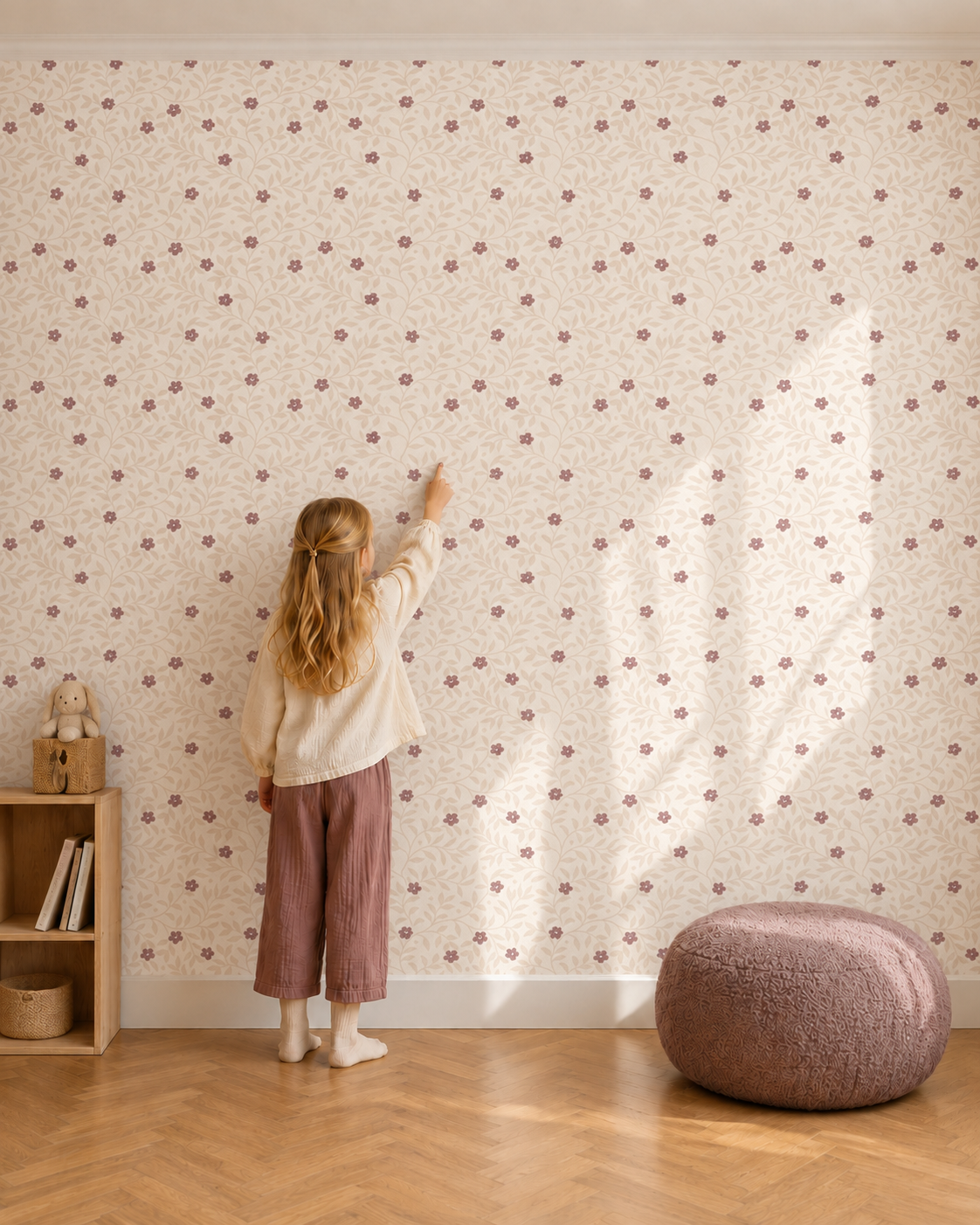 Wallpaper Tiny Blossom - apricot