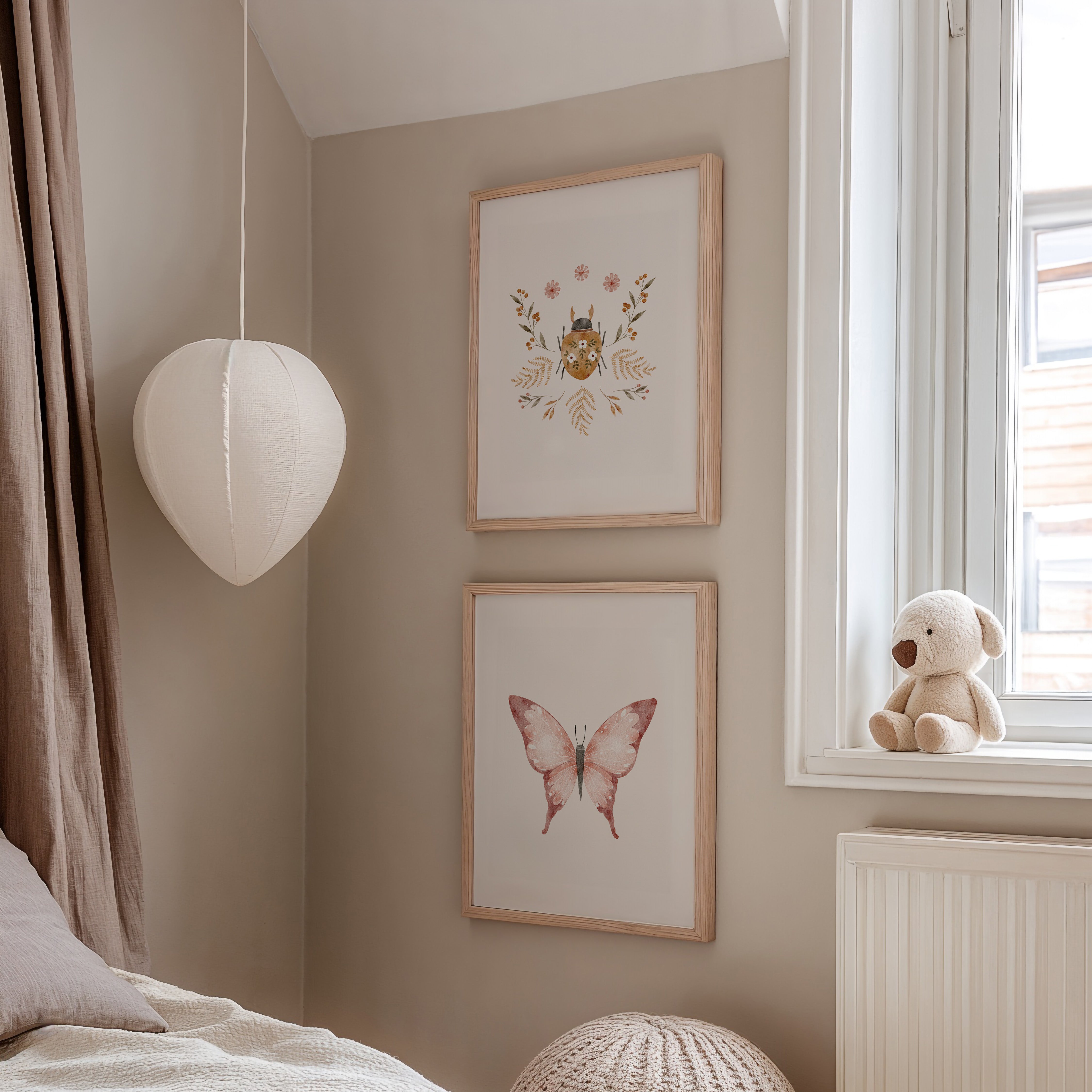 Kinderkamer poster - Blush Vlinder | Spring Garden