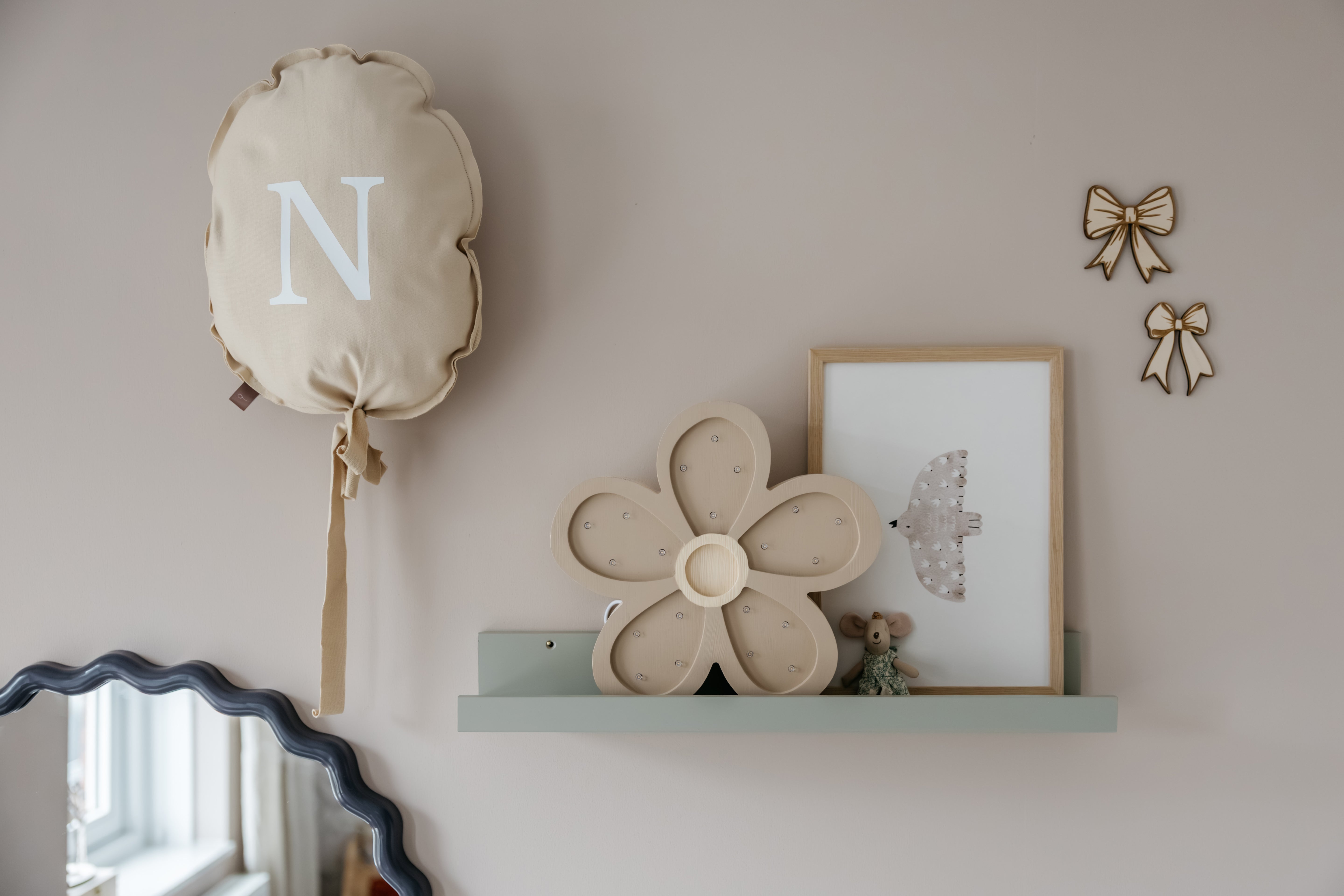 Children's room poster - Floating Bird | Spring Garden