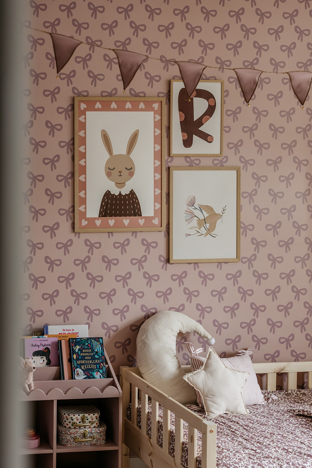 Wallpaper Bows - lilac
