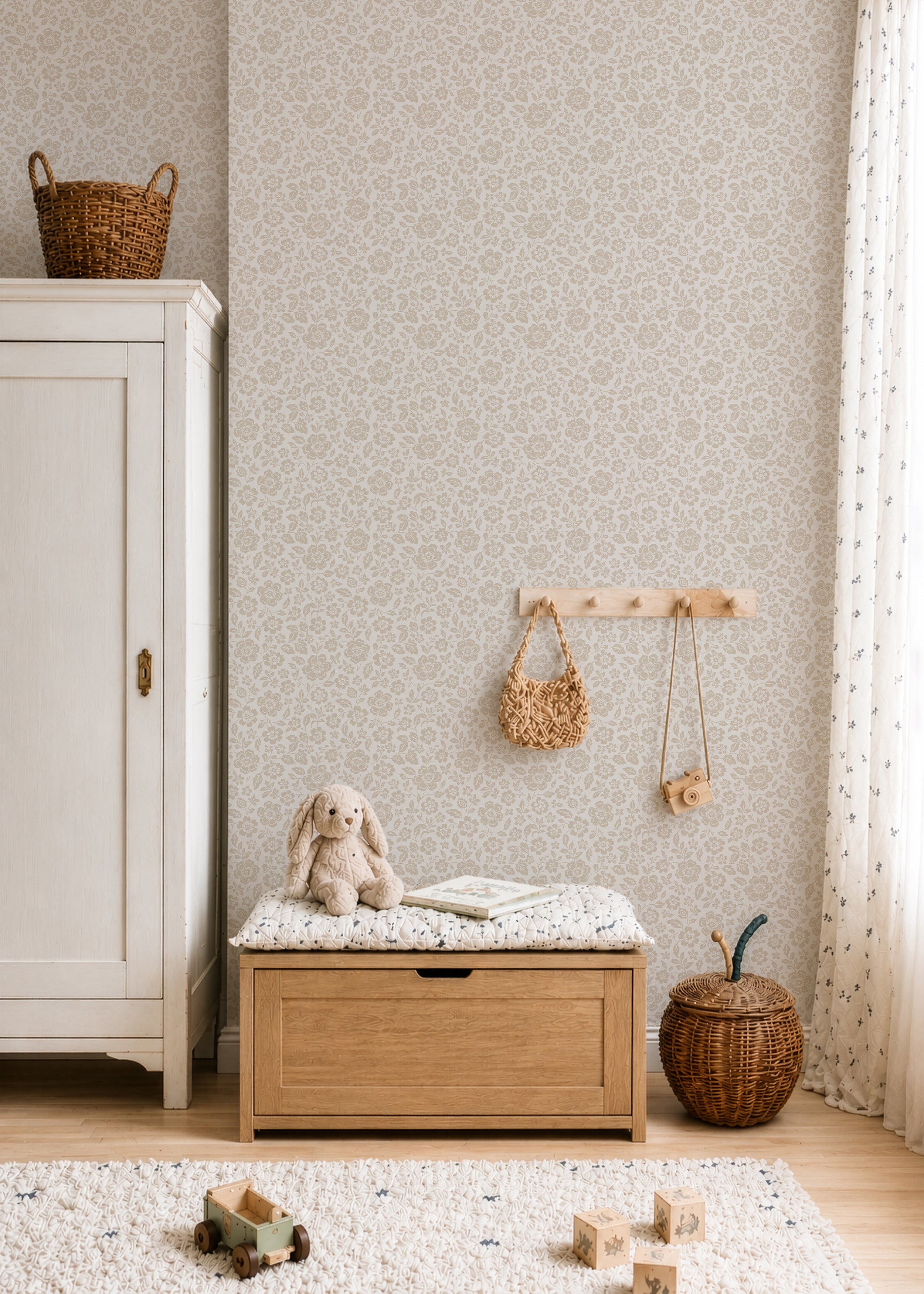 Wallpaper Willow Bloom - honey blush