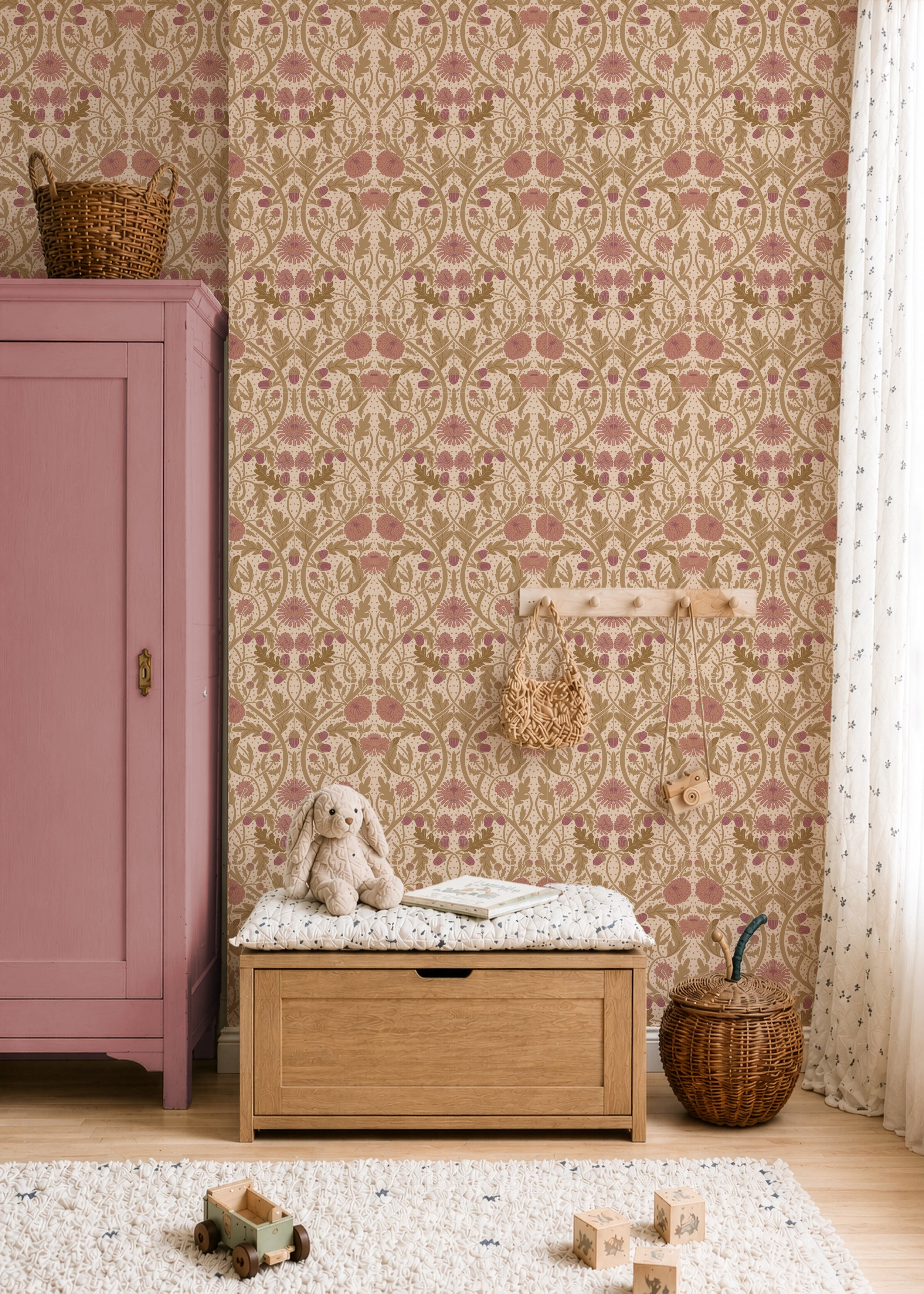 Wallpaper Willow Bloom - honey blush