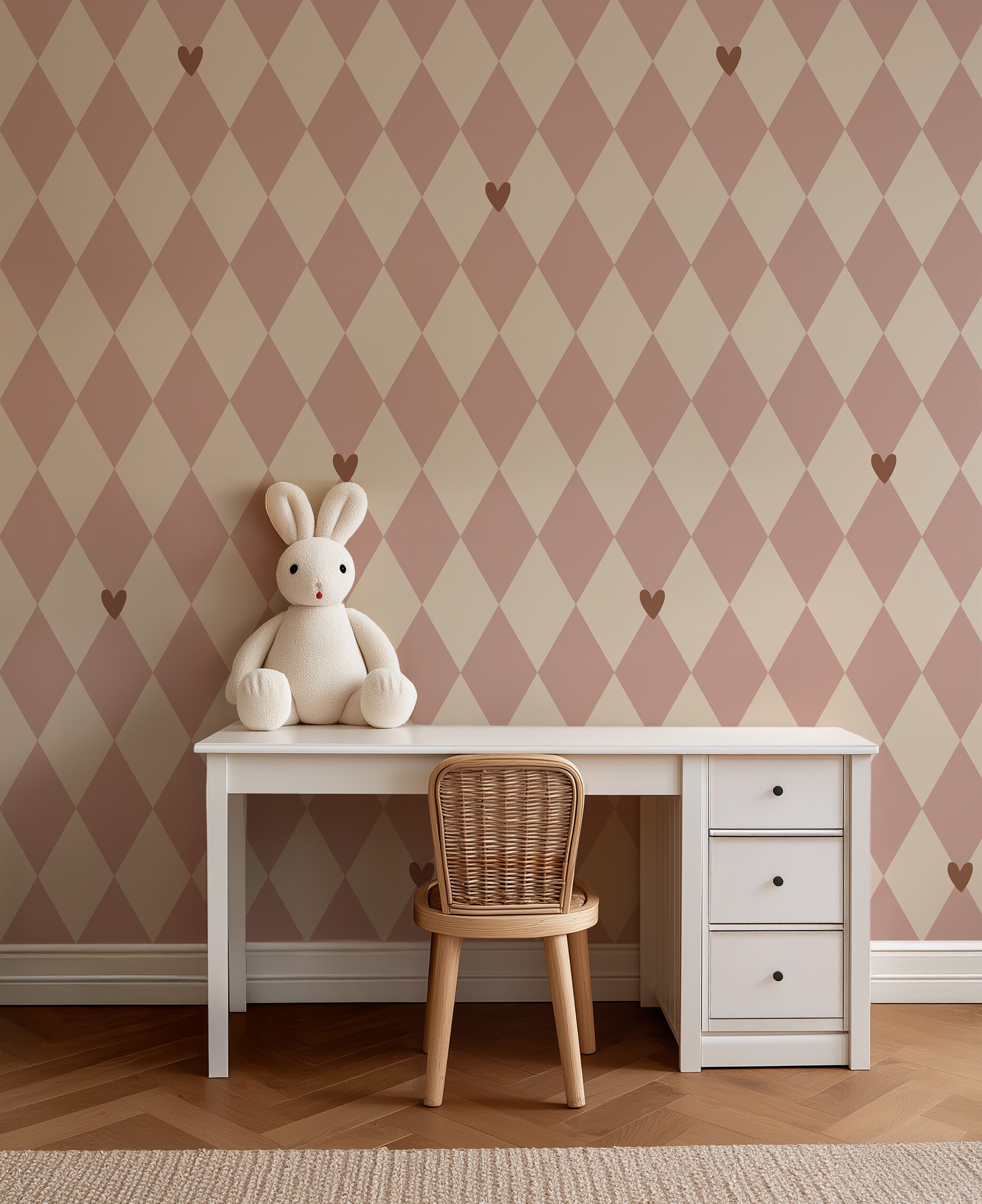 Wallpaper Wiebertje - powder blush